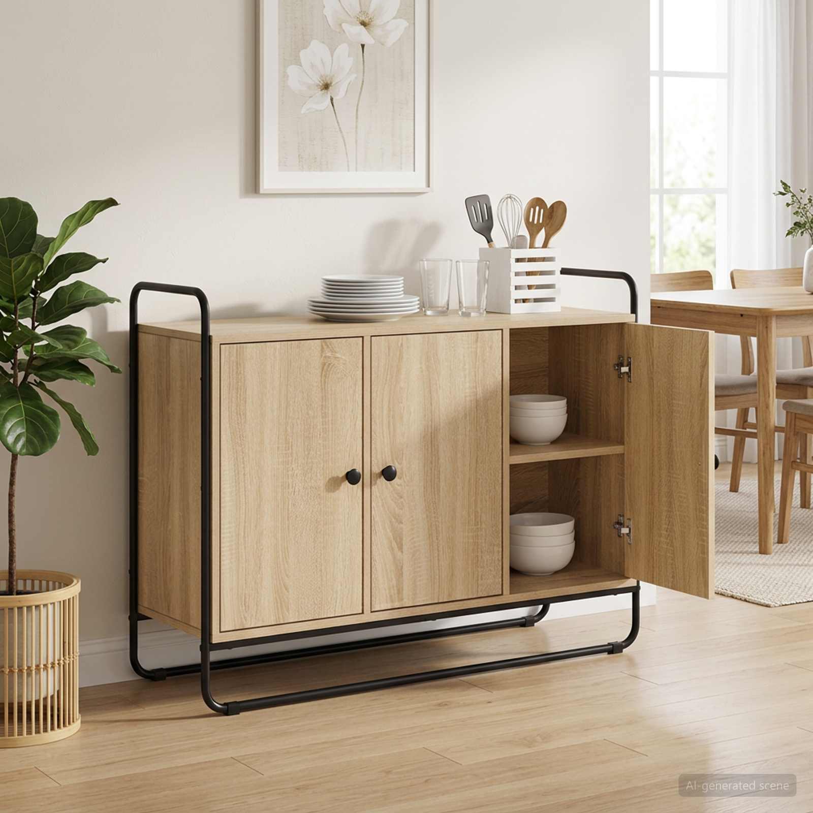 Sideboard Sonoma Oak 102 x 35 x 75 cm Engineered Wood