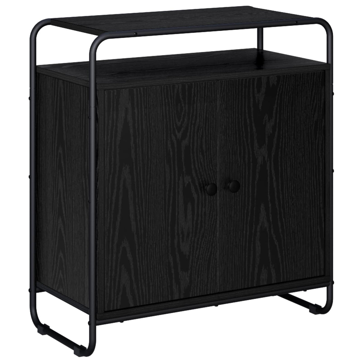 Sideboard Black Oak 68 x 35 x 75 cm Engineered Wood