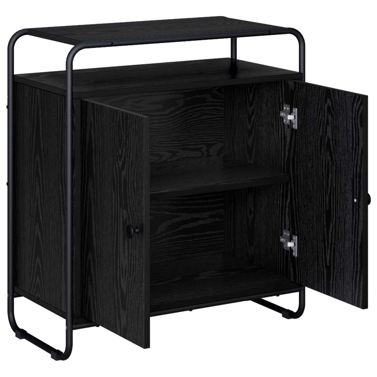 Sideboard Black Oak 68 x 35 x 75 cm Engineered Wood