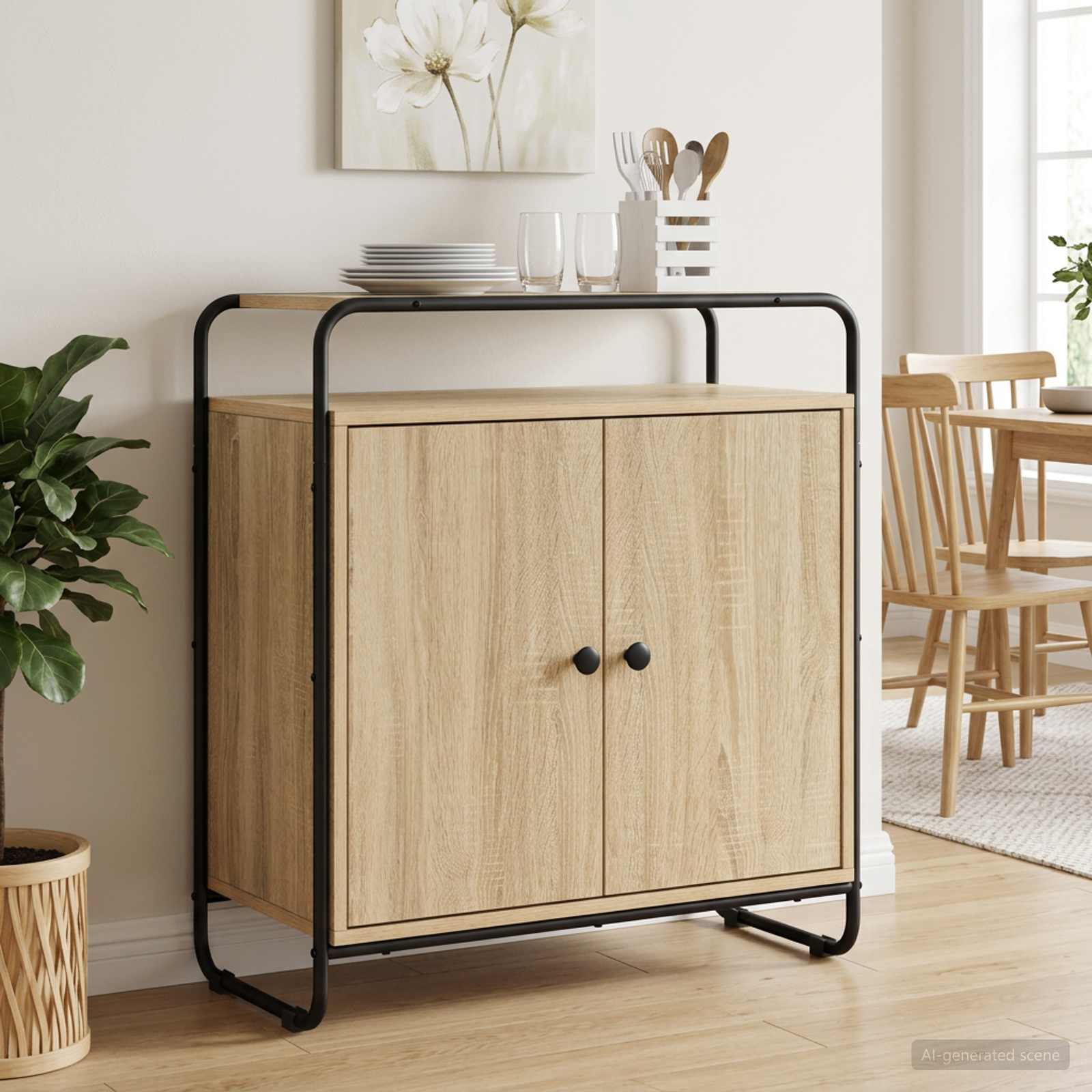Sideboard Sonoma Oak 68 x 35 x 75 cm Engineered Wood
