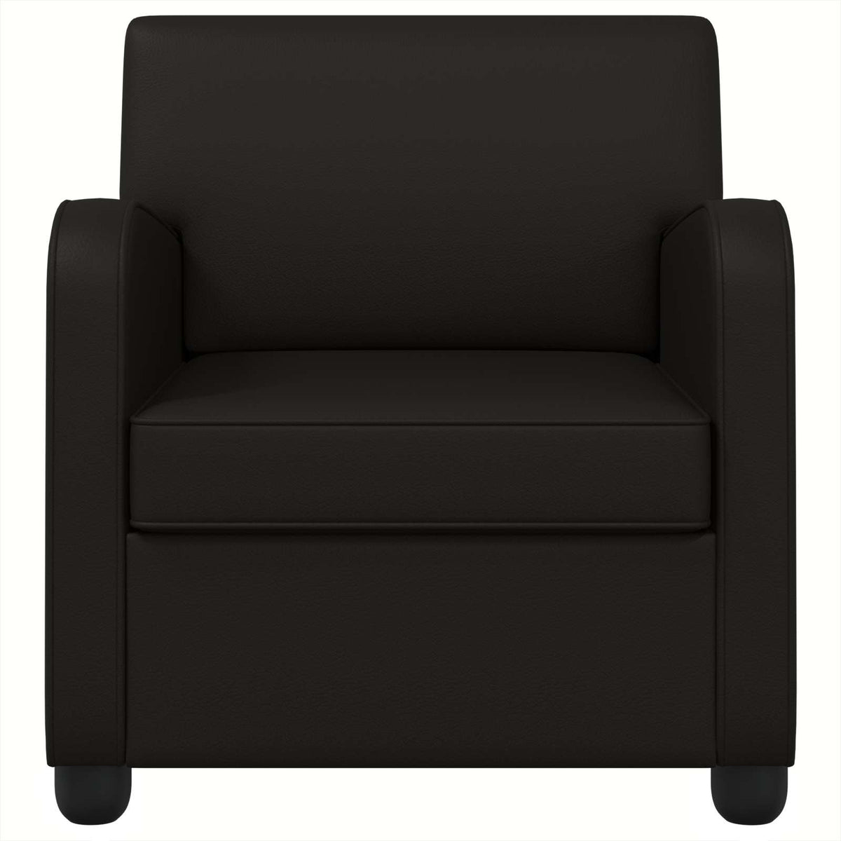 Armchair Black Faux Leather