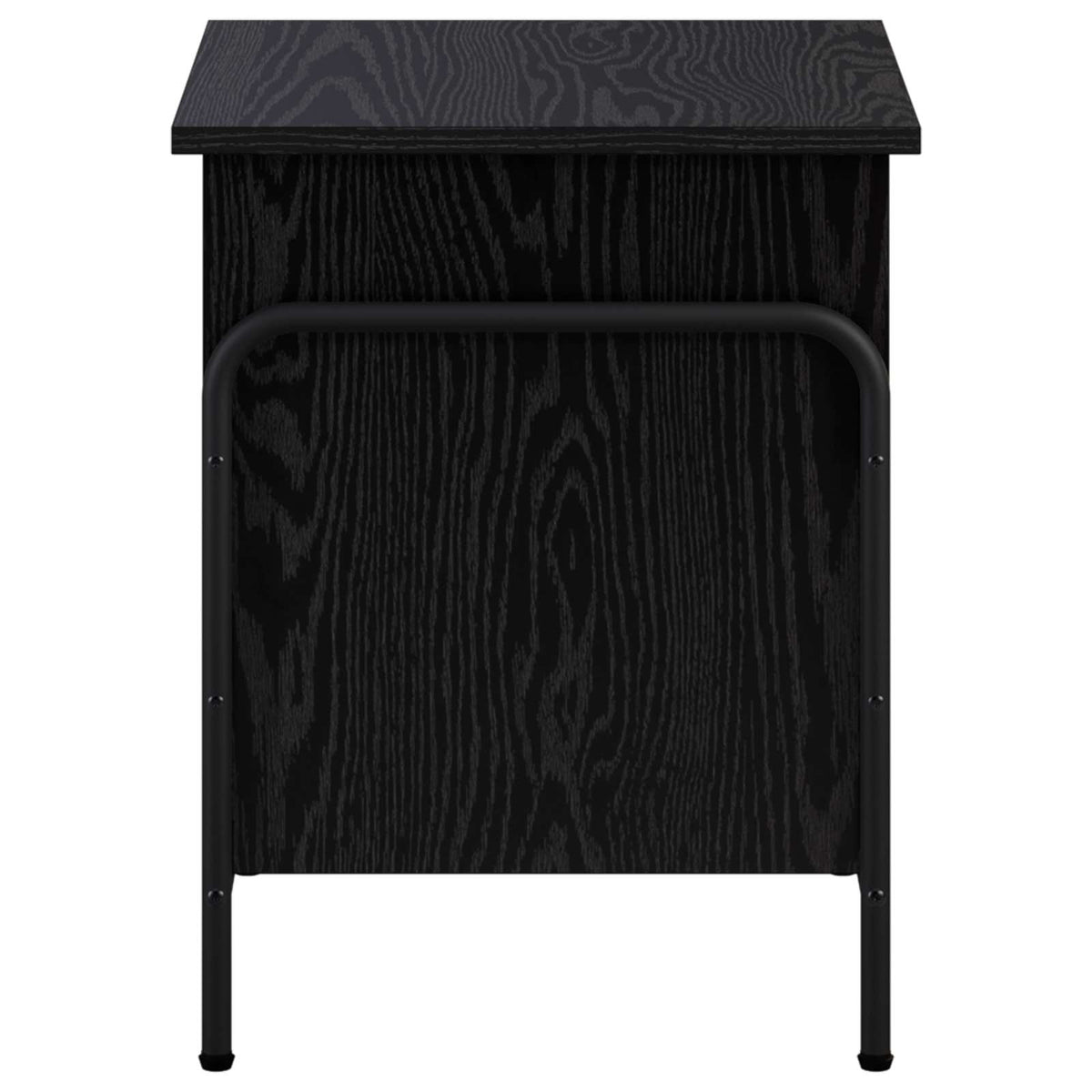 Storage Box Black Oak 80 x 40 x 49.5 cm Engineered Wood