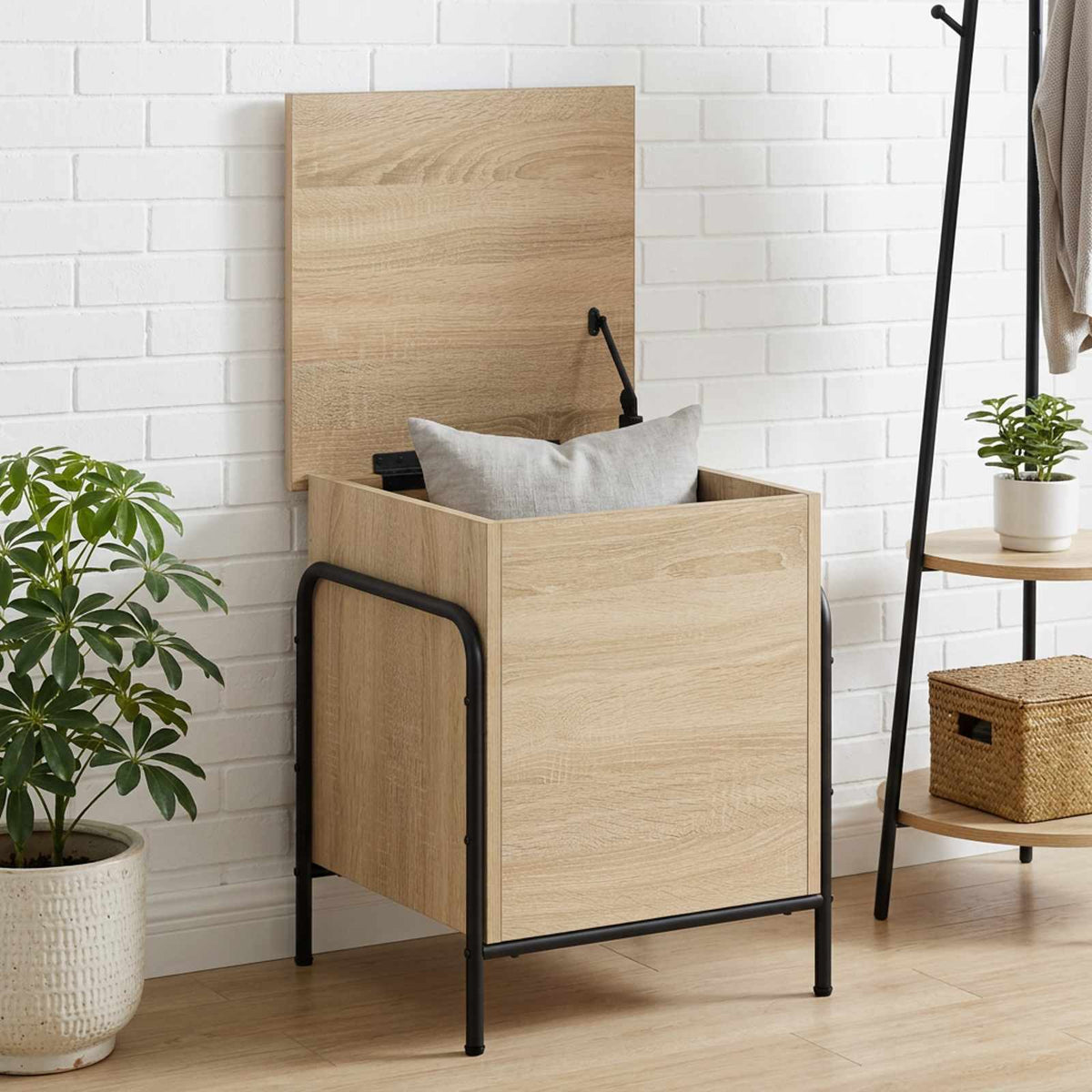 Storage Box Sonoma Oak 80 x 40 x 49.5 cm Engineered Wood