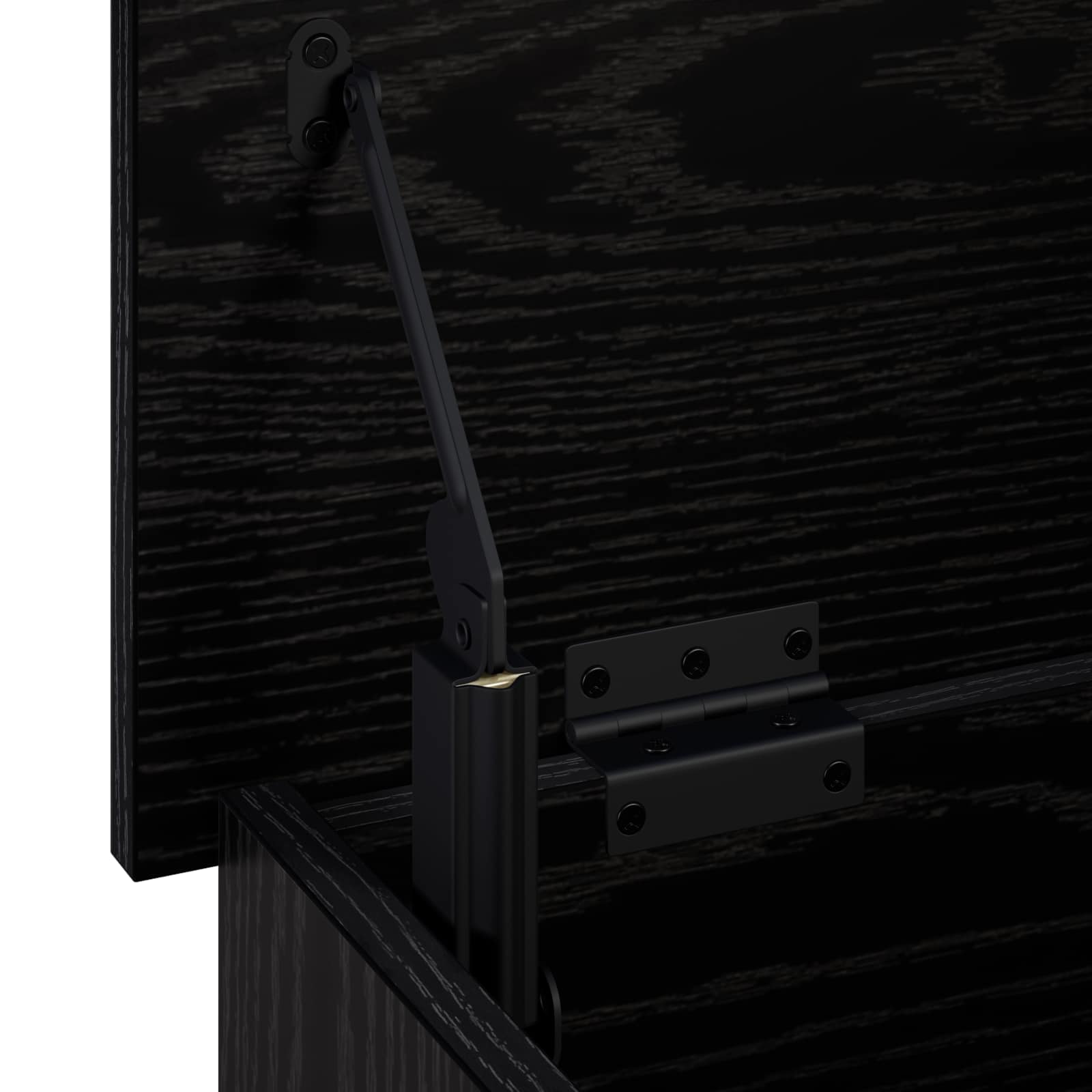 Storage Box Black Oak 80 x 40 x 49.5 cm Engineered Wood