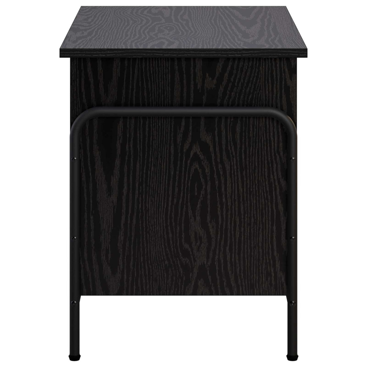 Storage Box Black Oak 80 x 40 x 49.5 cm Engineered Wood