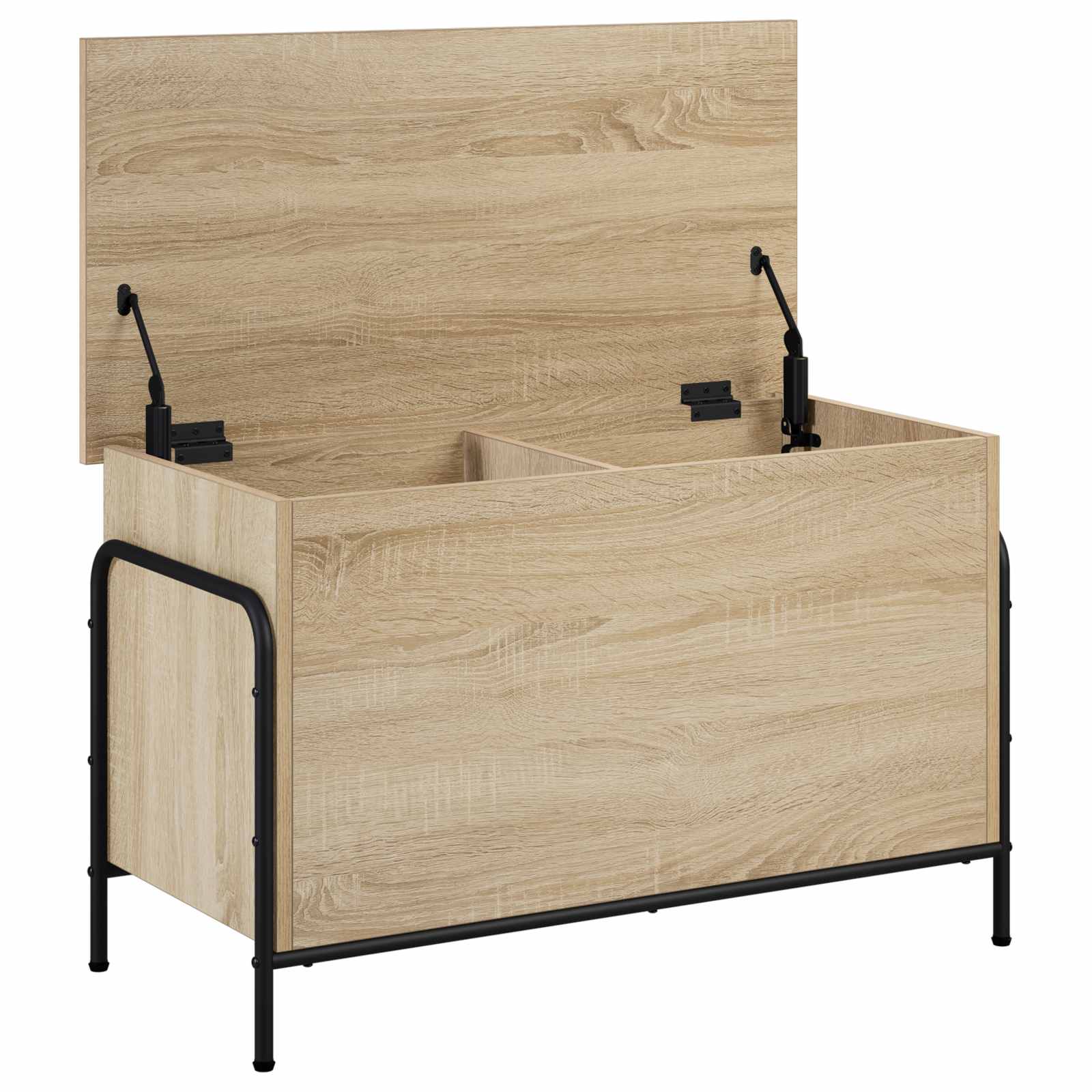 Storage Box Sonoma Oak 80 x 40 x 49.5 cm Engineered Wood