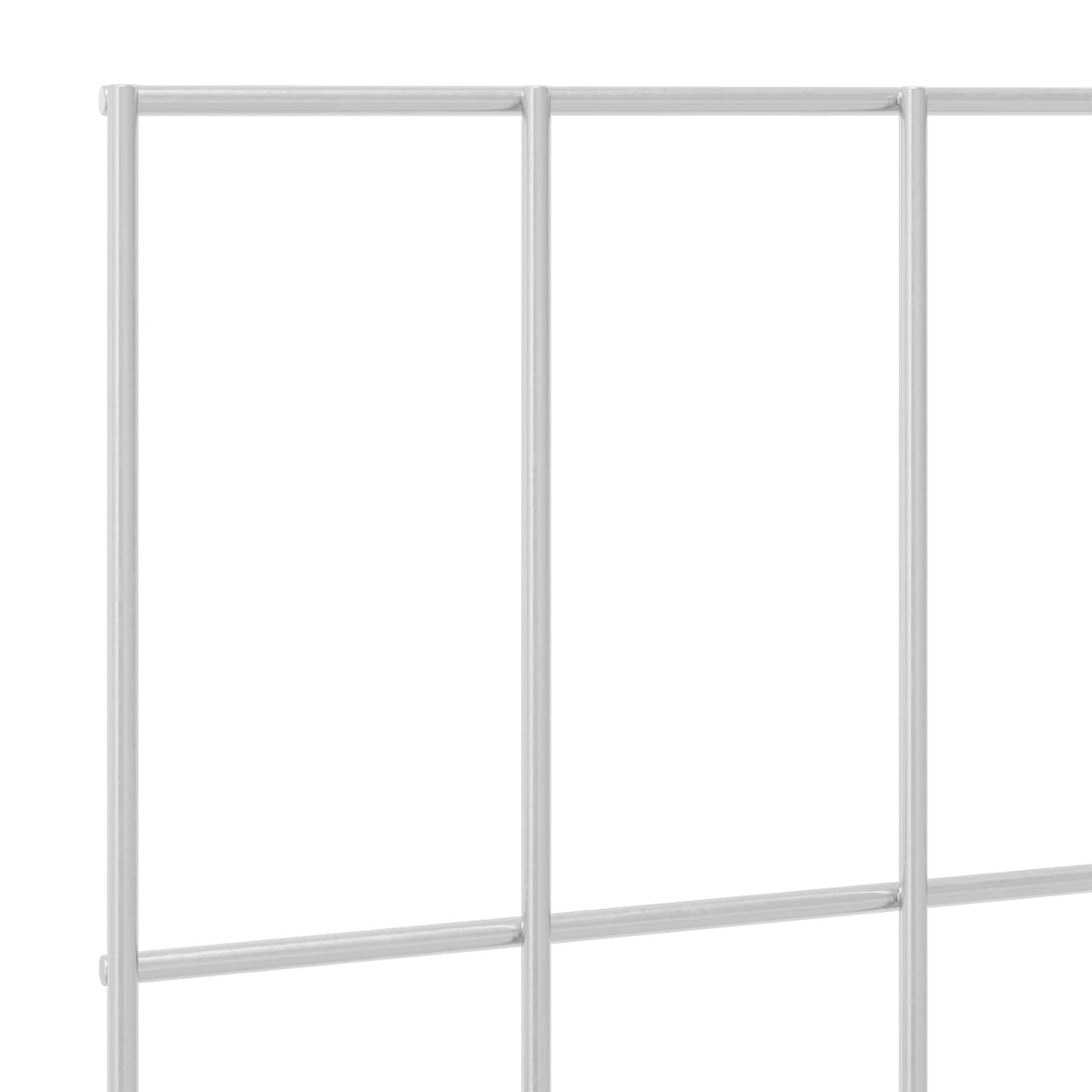 Garden Fence Panel 12 pcs Galvanised Steel Silver