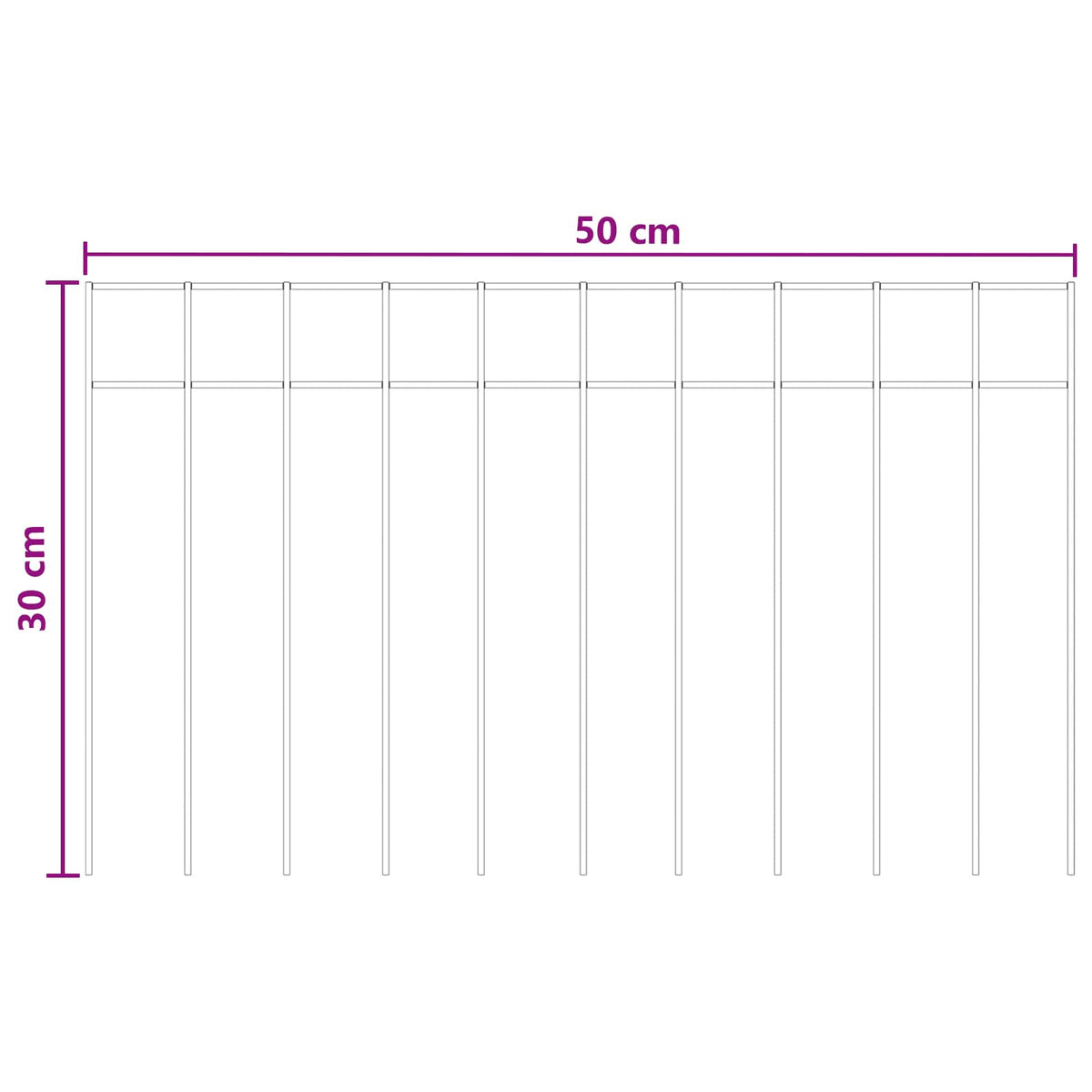 Garden Fence Panel 12 pcs Galvanised Steel Silver