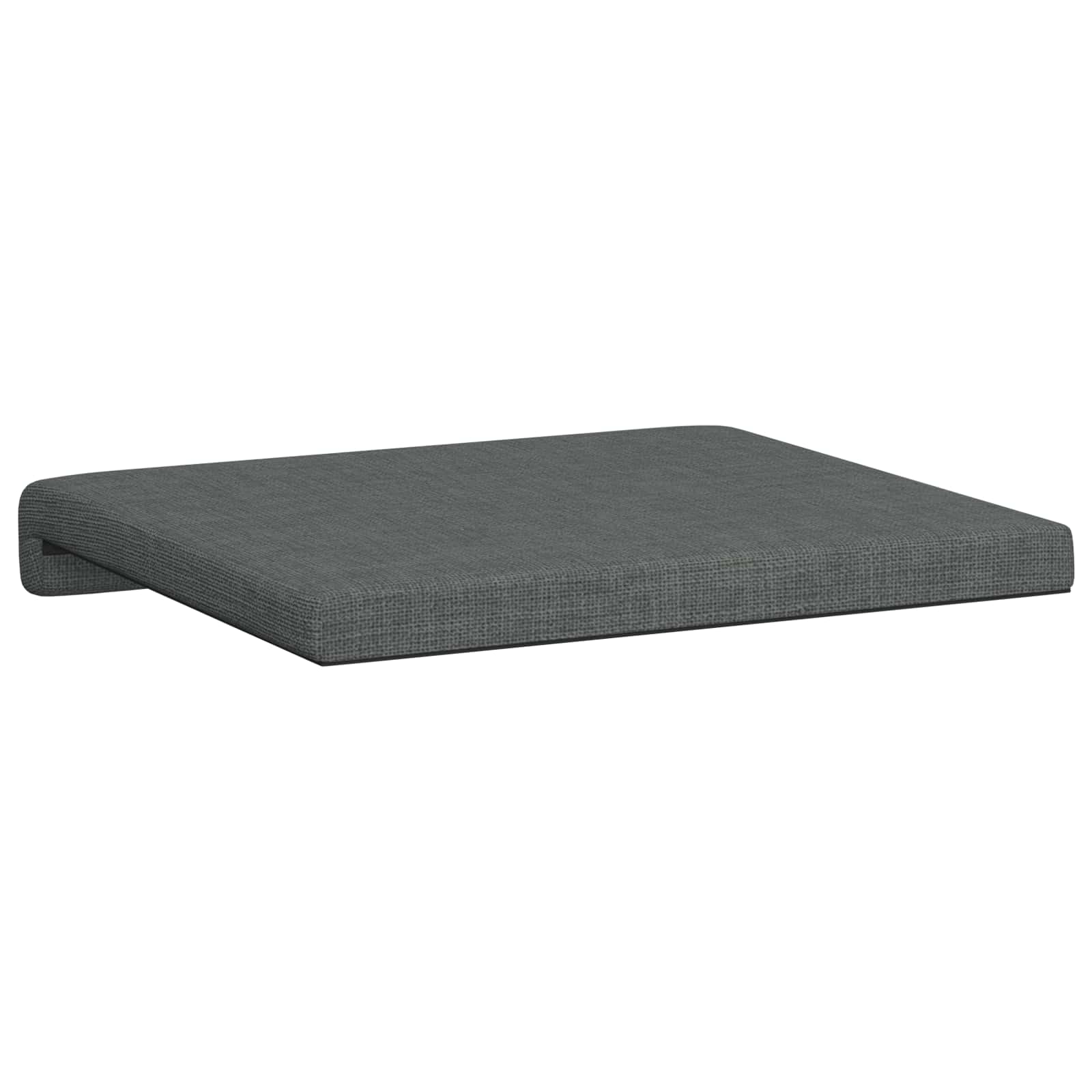 Bench Cushion 2 pcs Fabric Dark Grey Depth 35 cm