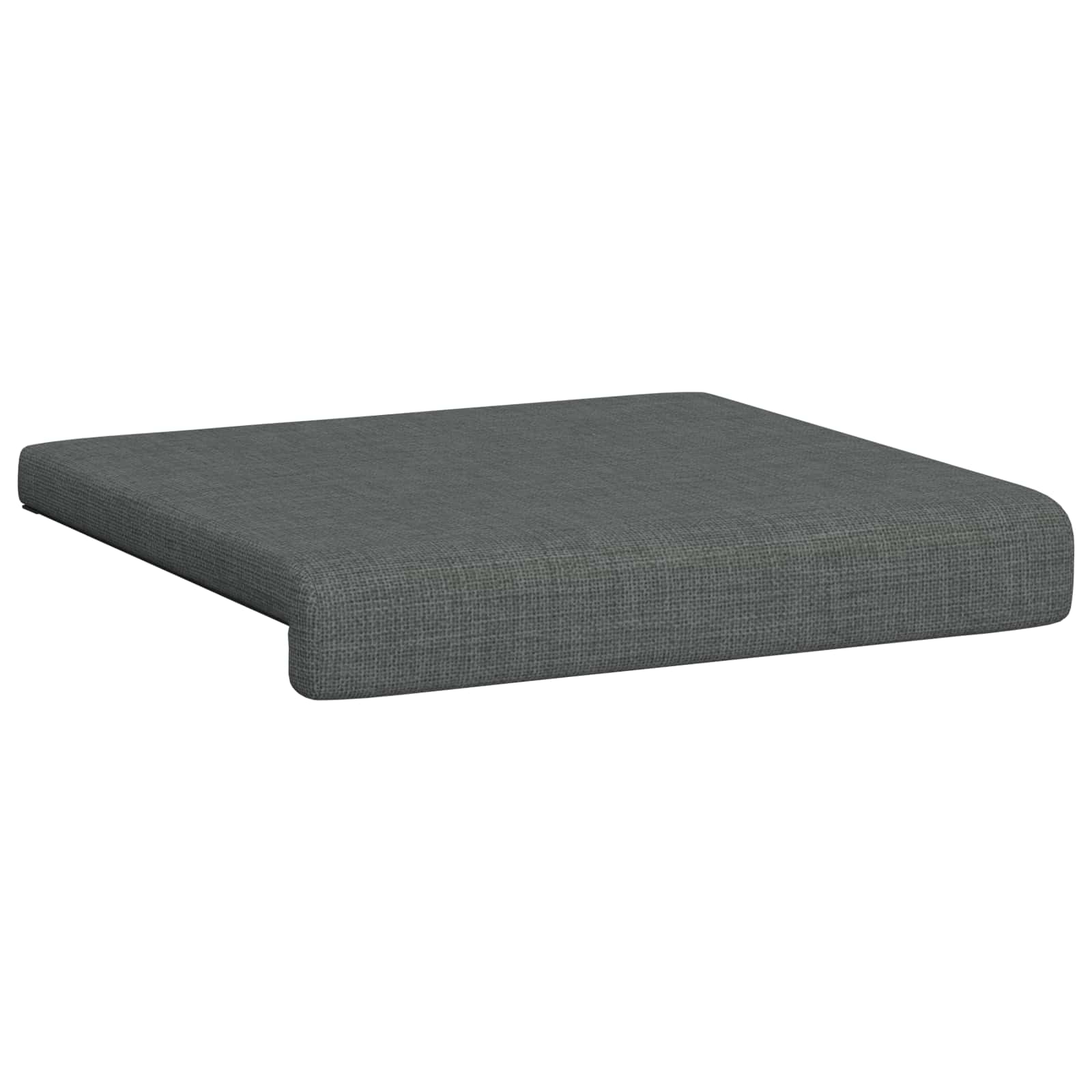 Bench Cushion 4 pcs Fabric Dark Grey Depth 35 cm