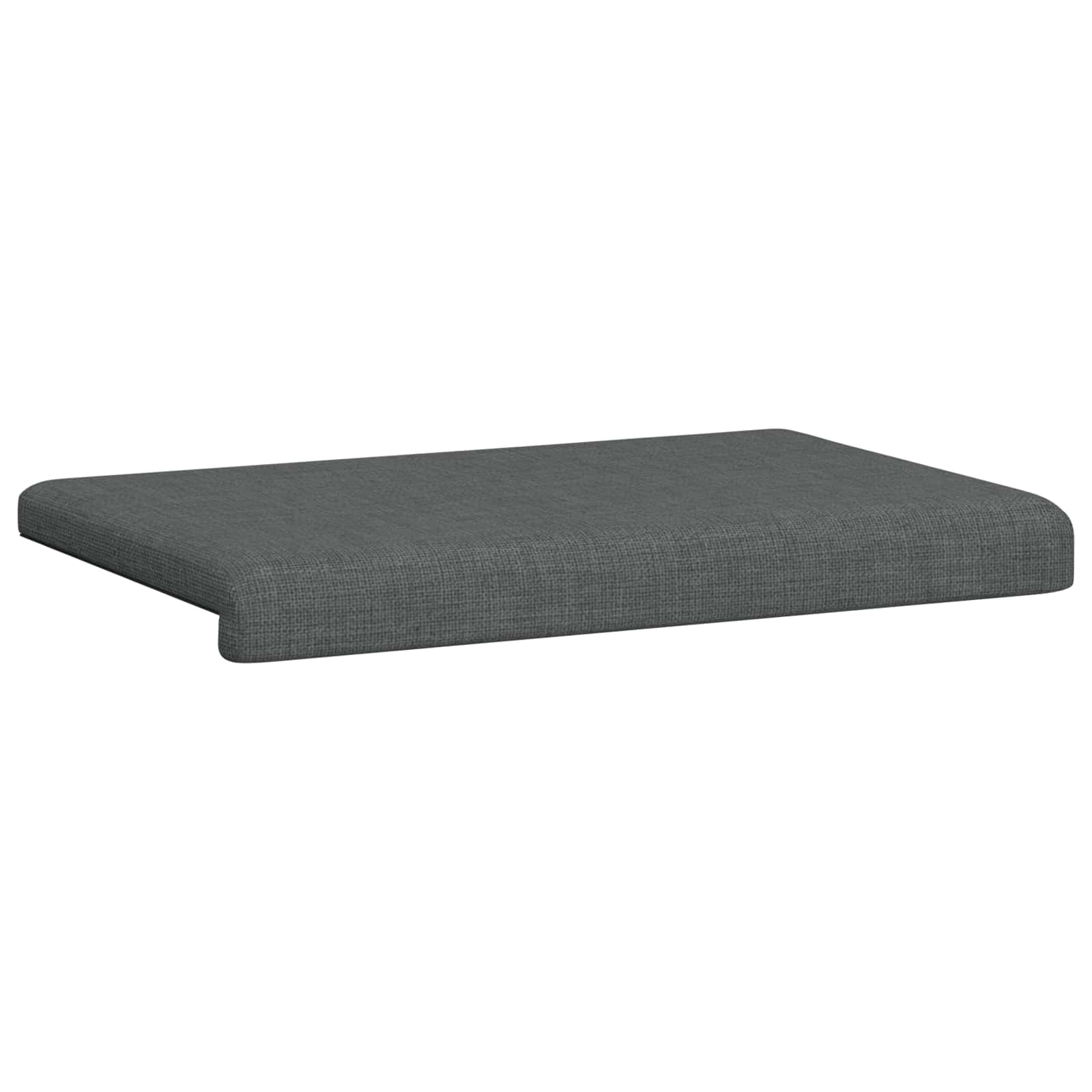 Bench Cushion Fabric Dark Grey Depth 35 cm