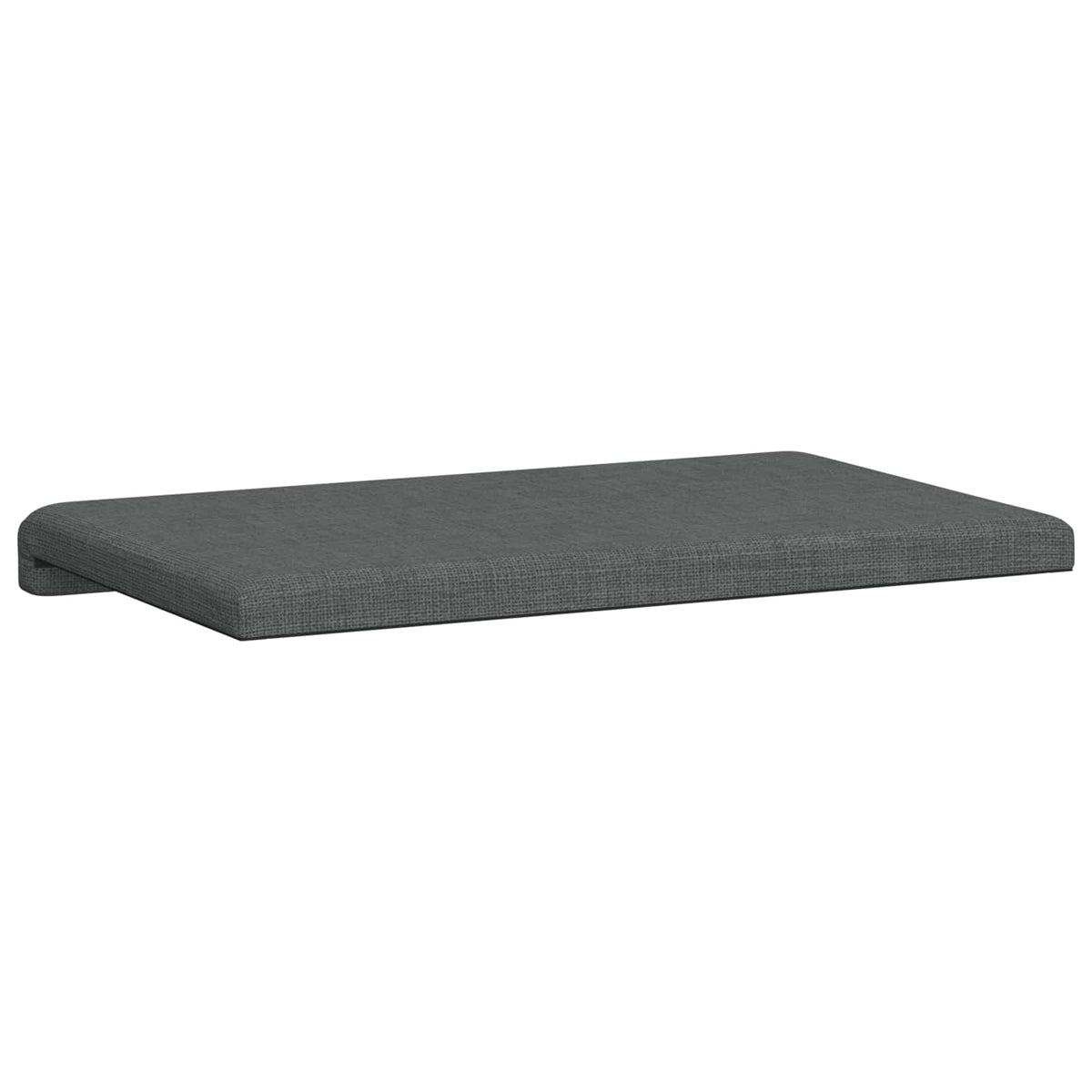 Bench Cushion Fabric Dark Grey Depth 35 cm