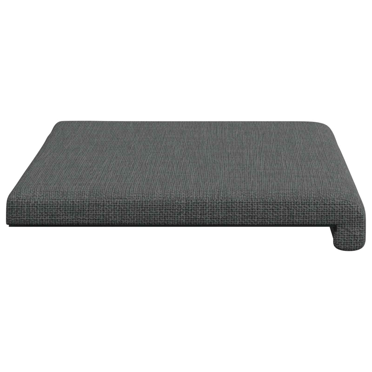 Bench Cushion Fabric Dark Grey Depth 35 cm