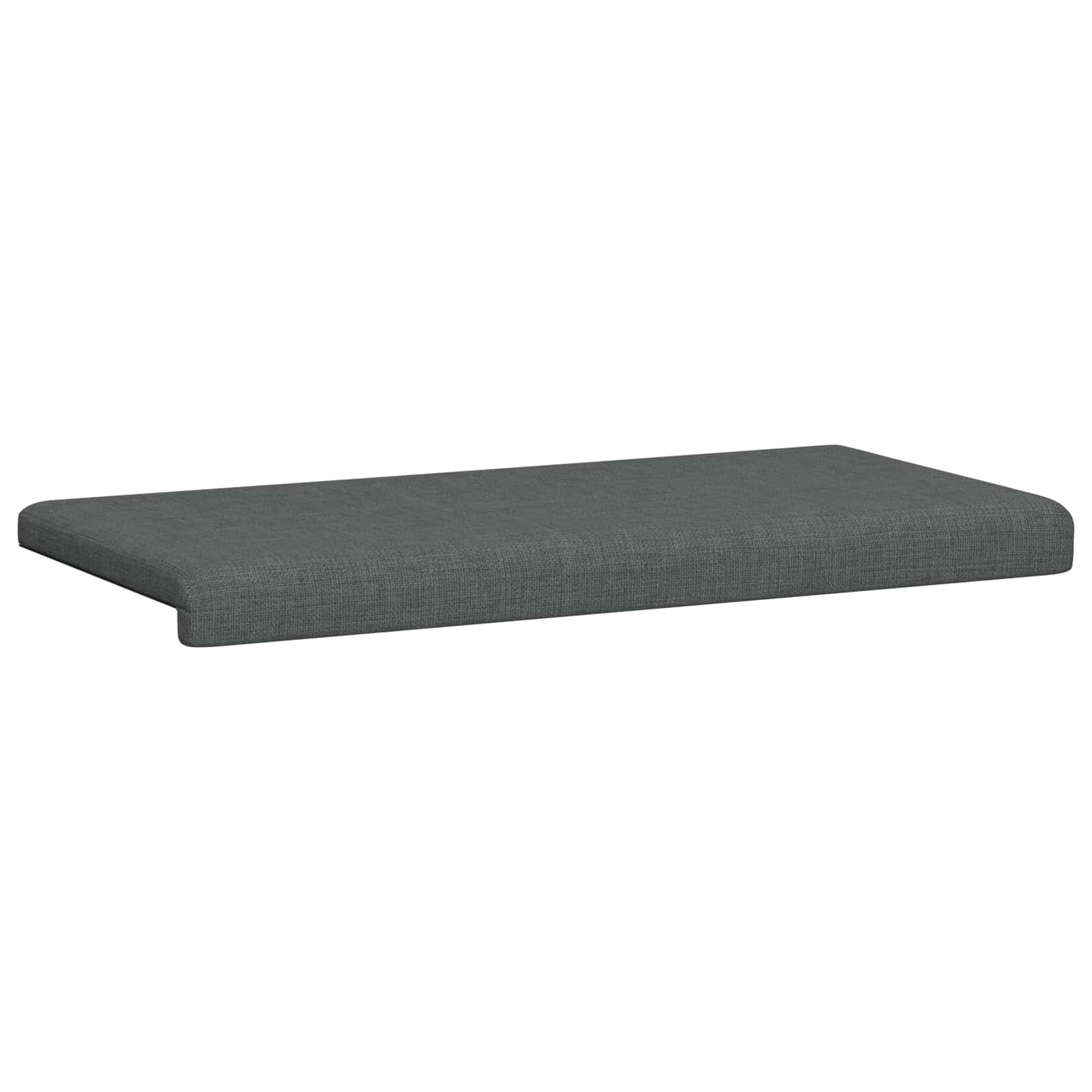 Bench Cushion Fabric Dark Grey Depth 35 cm