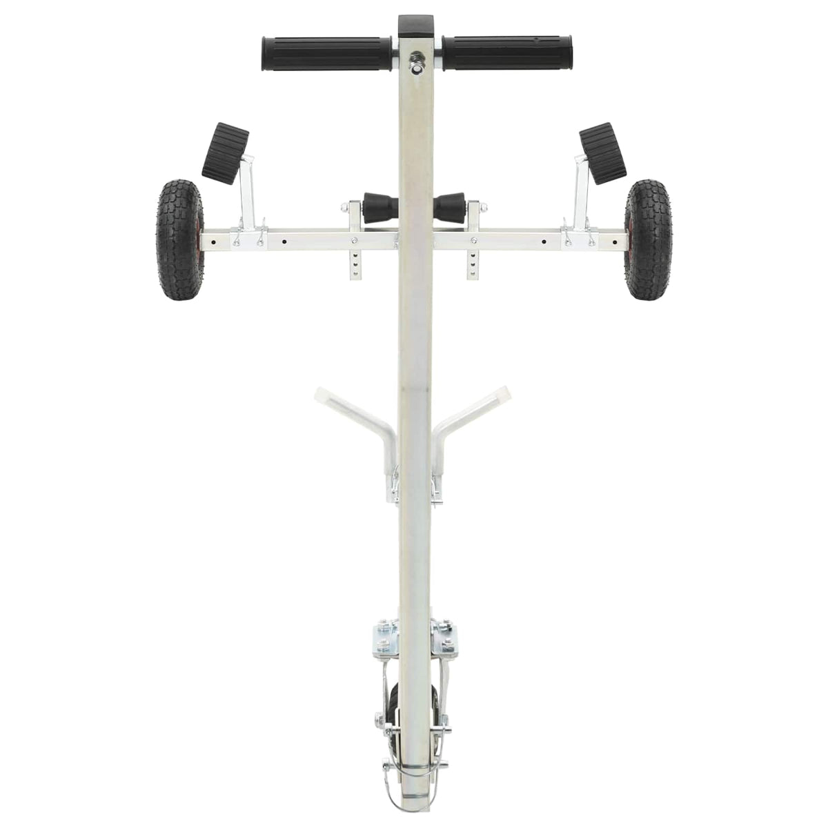 Adjustable Boat Trailer with Pneumatic Tires 200 kg Load Silver
