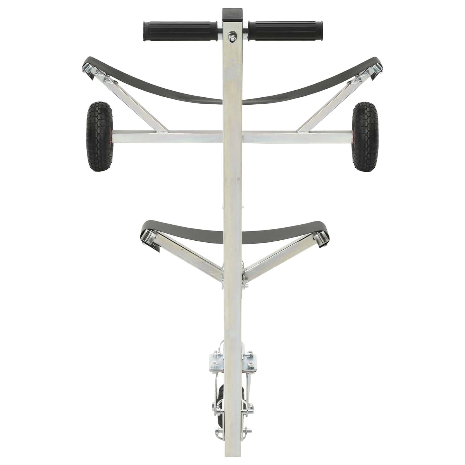 Adjustable Boat Trailer with Pneumatic Tires 200 kg Load Silver