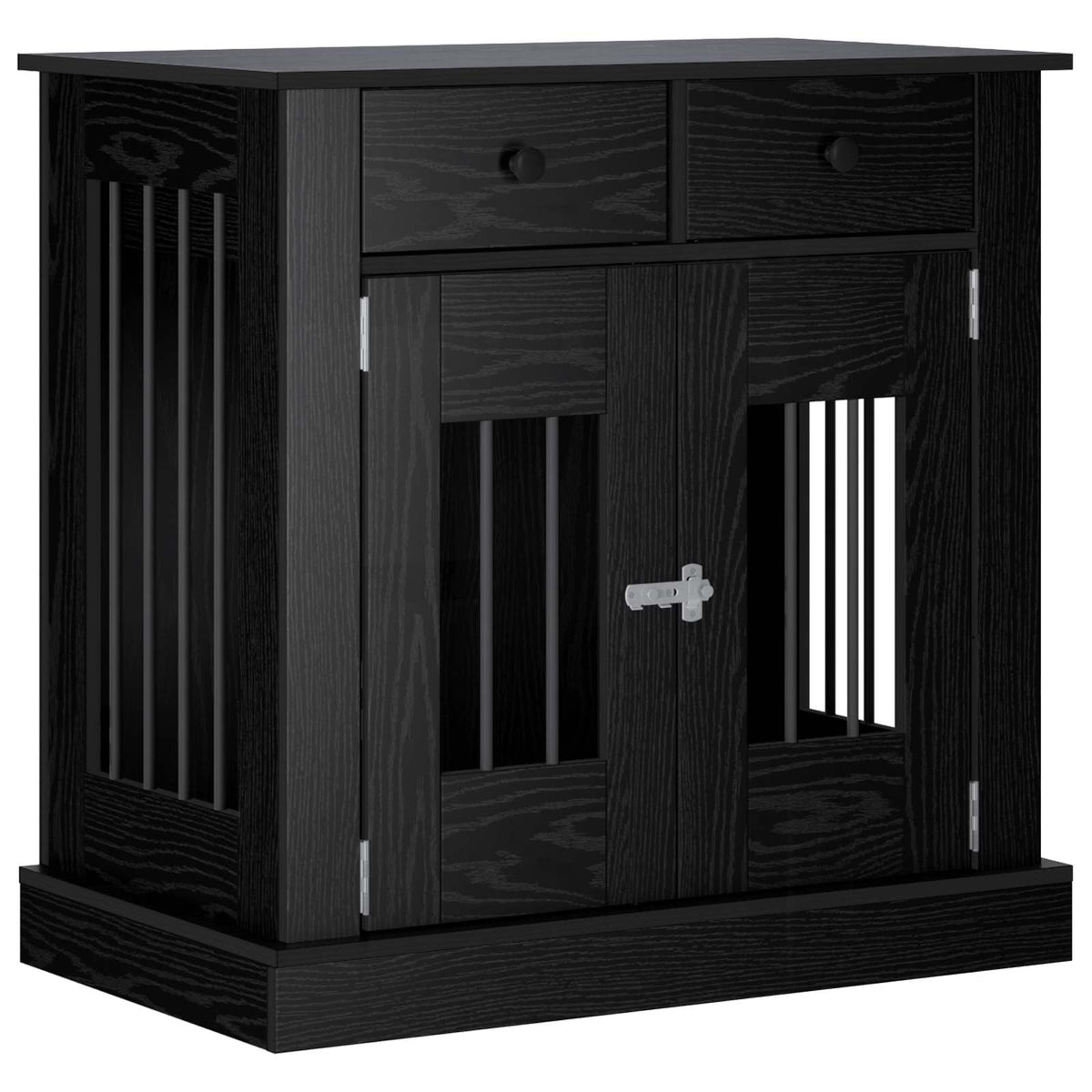Dog crate furniture Black Oak 80 x 47.5 x 80 cm Engineered Wood