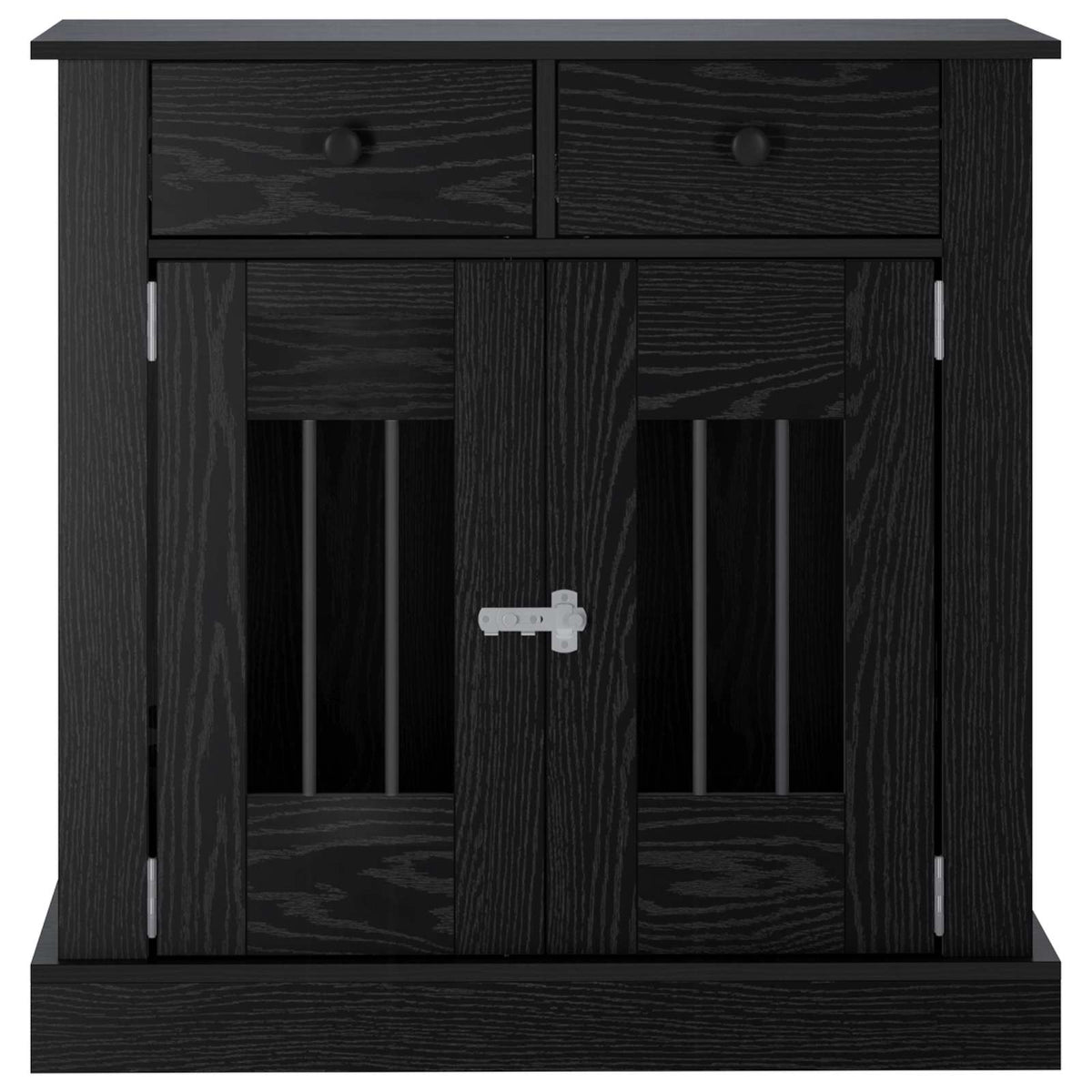 Dog crate furniture Black Oak 80 x 47.5 x 80 cm Engineered Wood