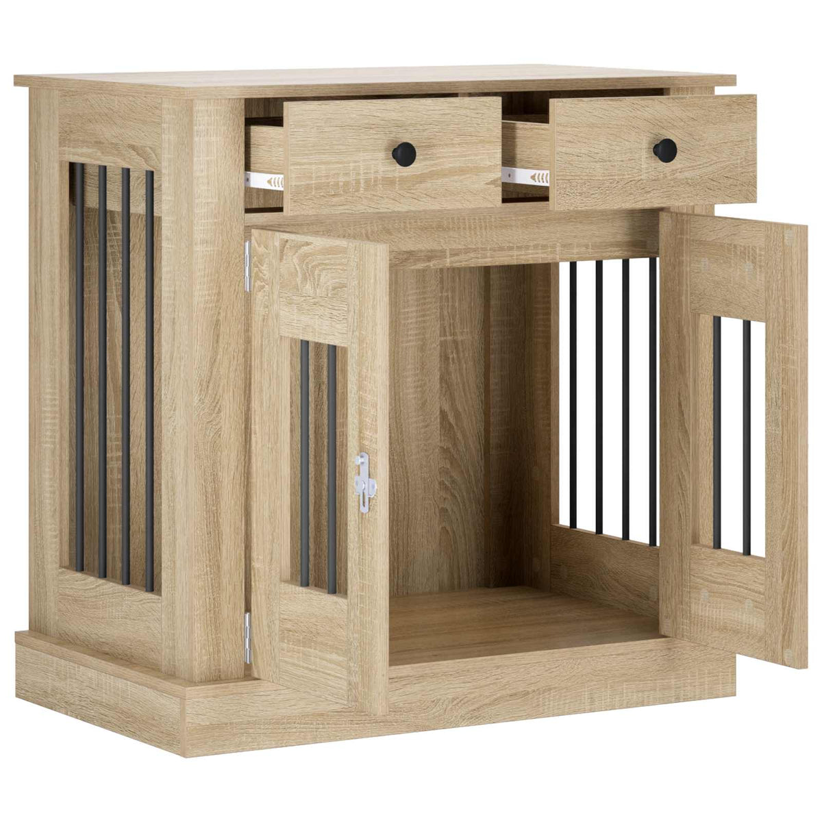 Dog crate furniture Sonoma Oak 80 x 47.5 x 80 cm