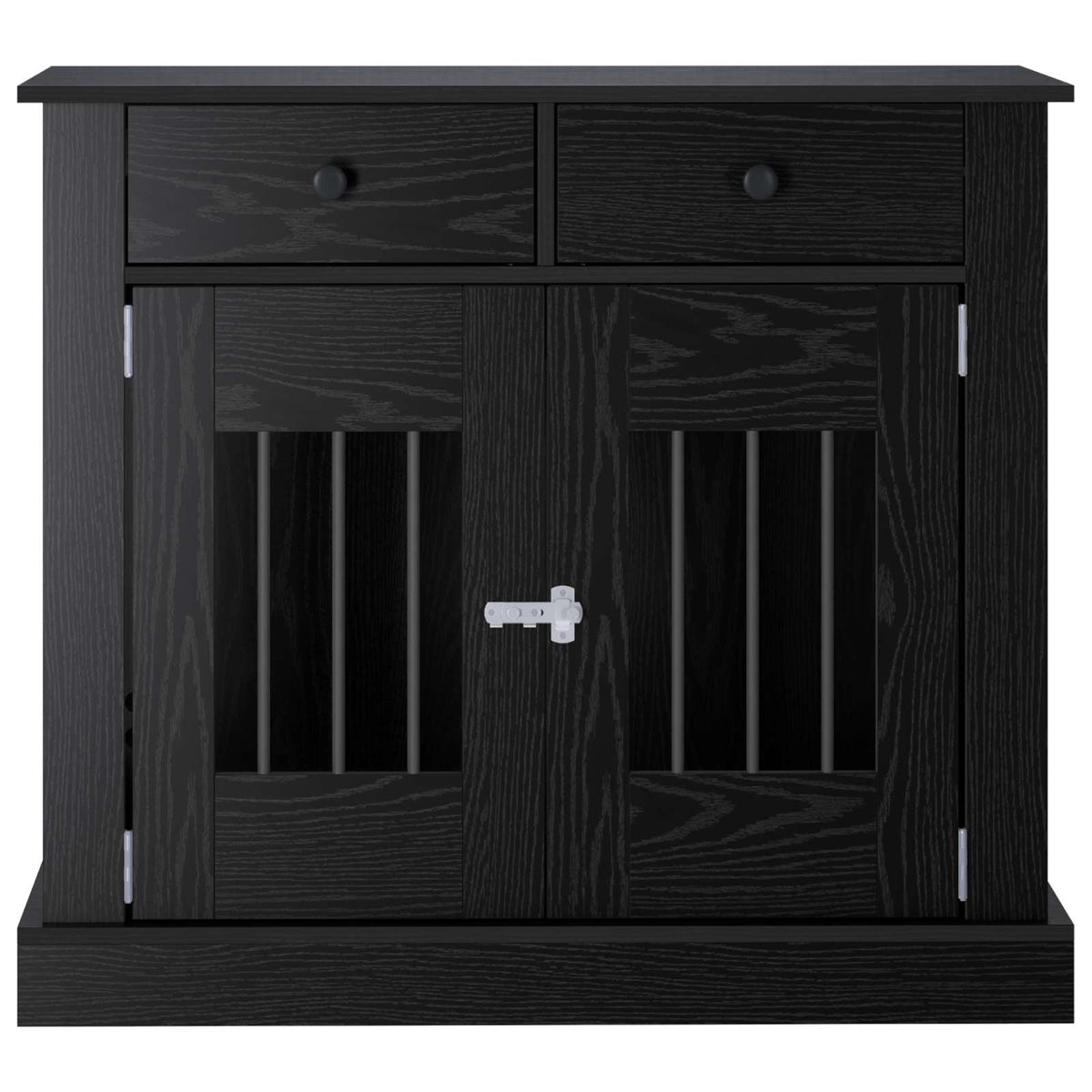 Dog crate furniture Black Oak 90 x 47.5 x 80 cm Engineered Wood