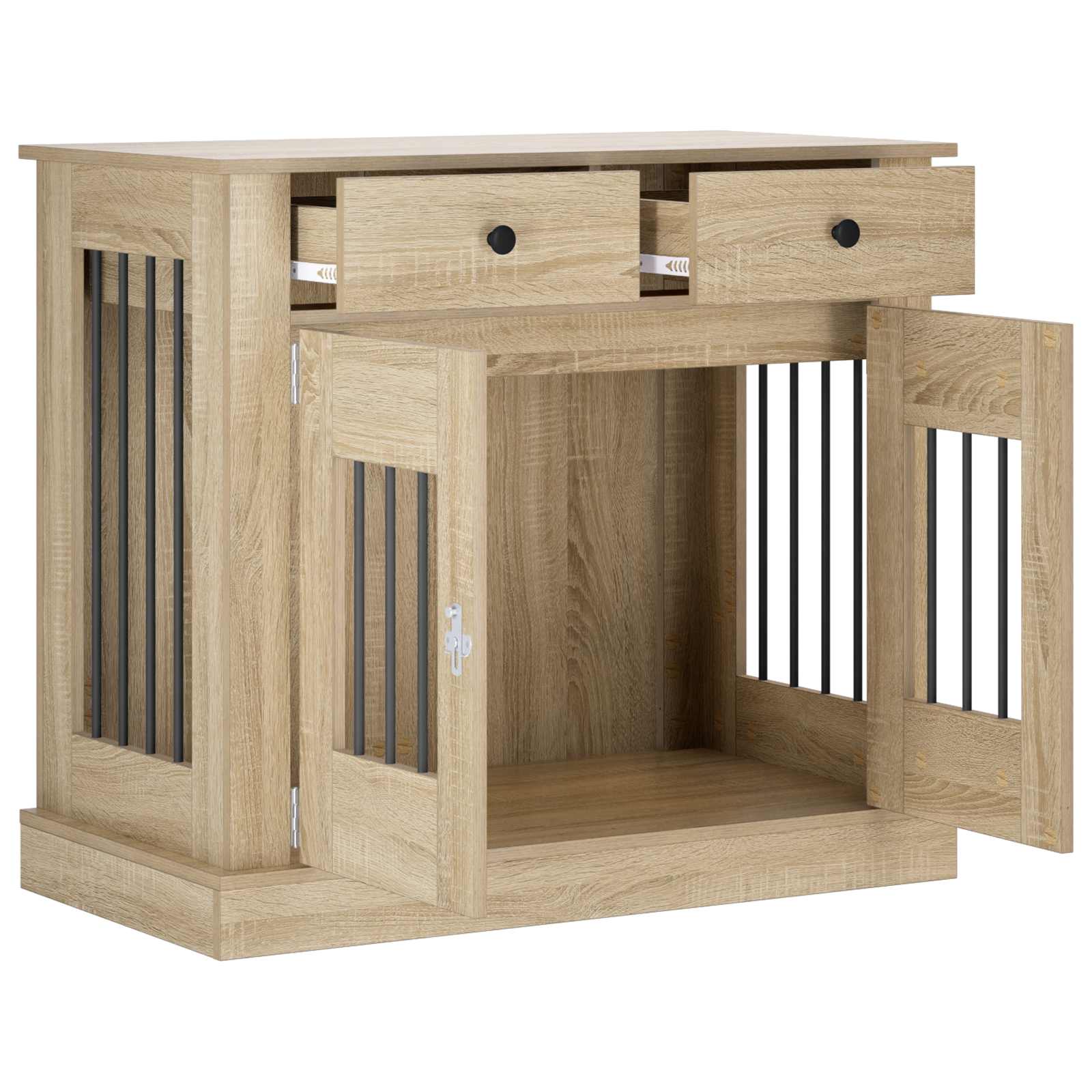 Dog crate furniture Sonoma Oak 90 x 47.5 x 80 cm
