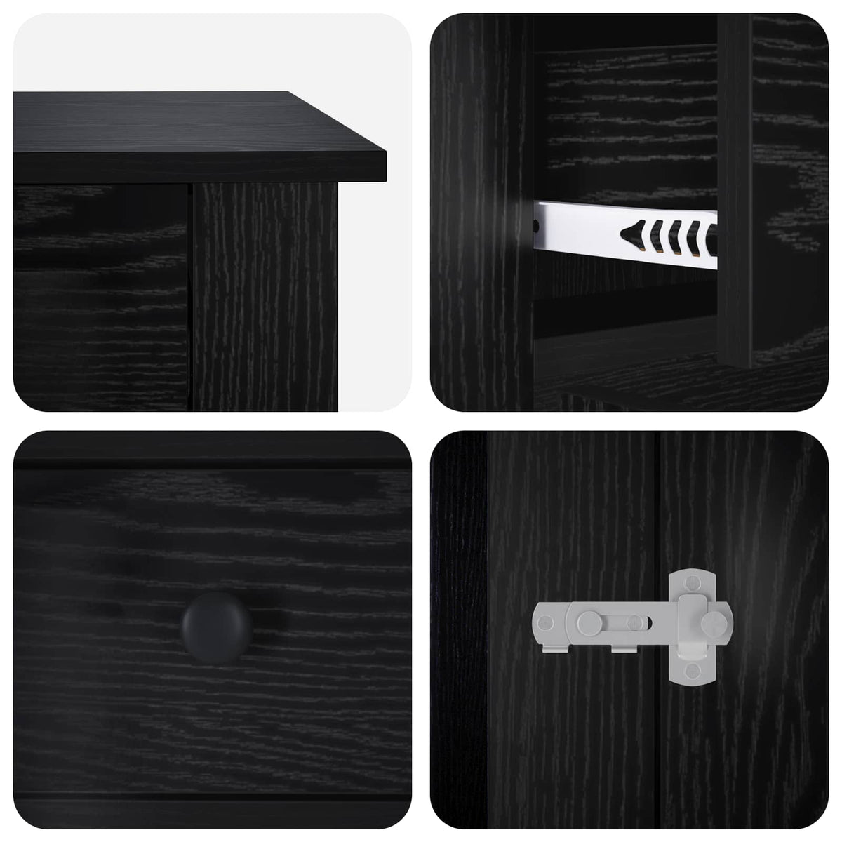 Dog crate furniture Black Oak 50 x 47.5 x 80 cm Engineered Wood