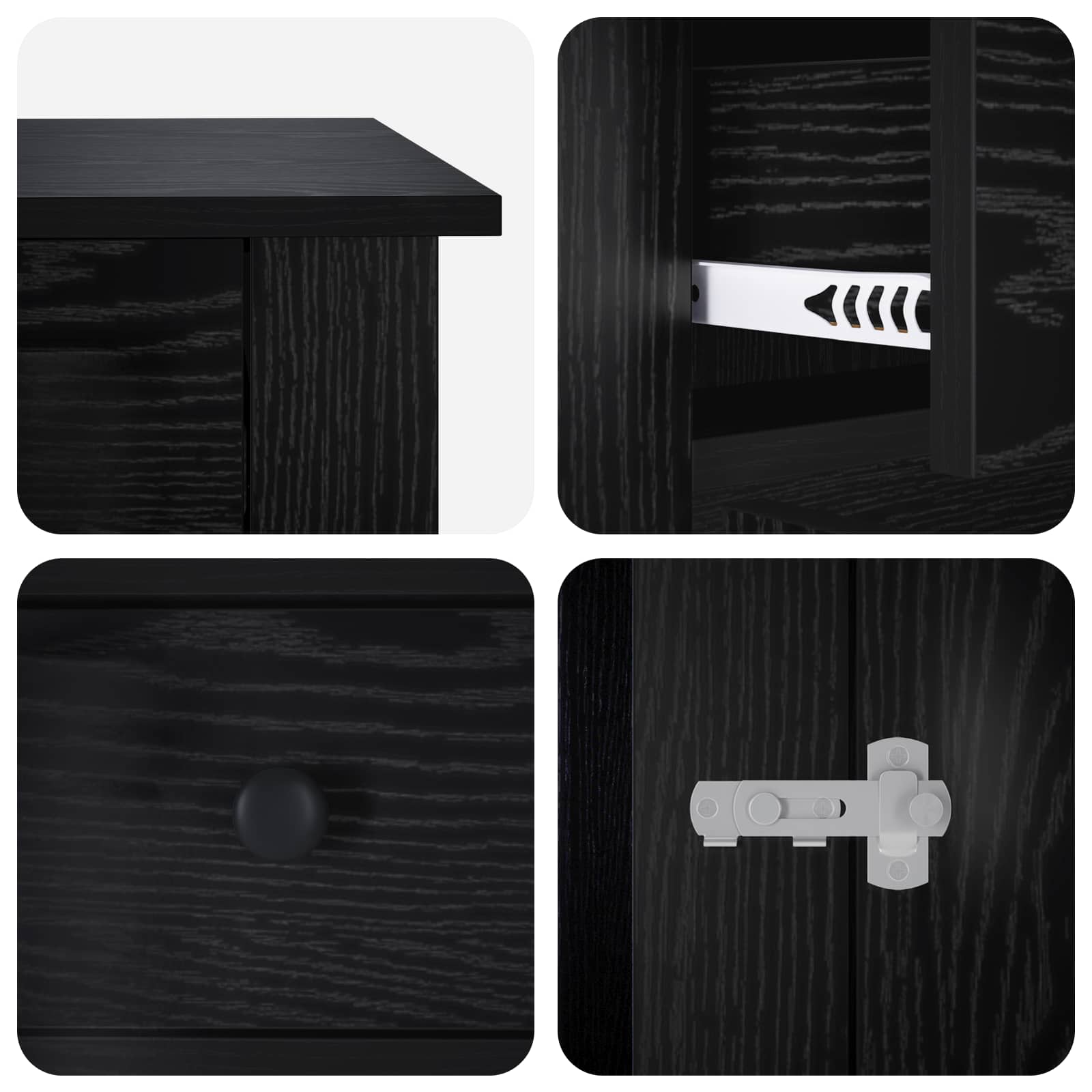 Dog crate furniture Black Oak 50 x 47.5 x 80 cm Engineered Wood