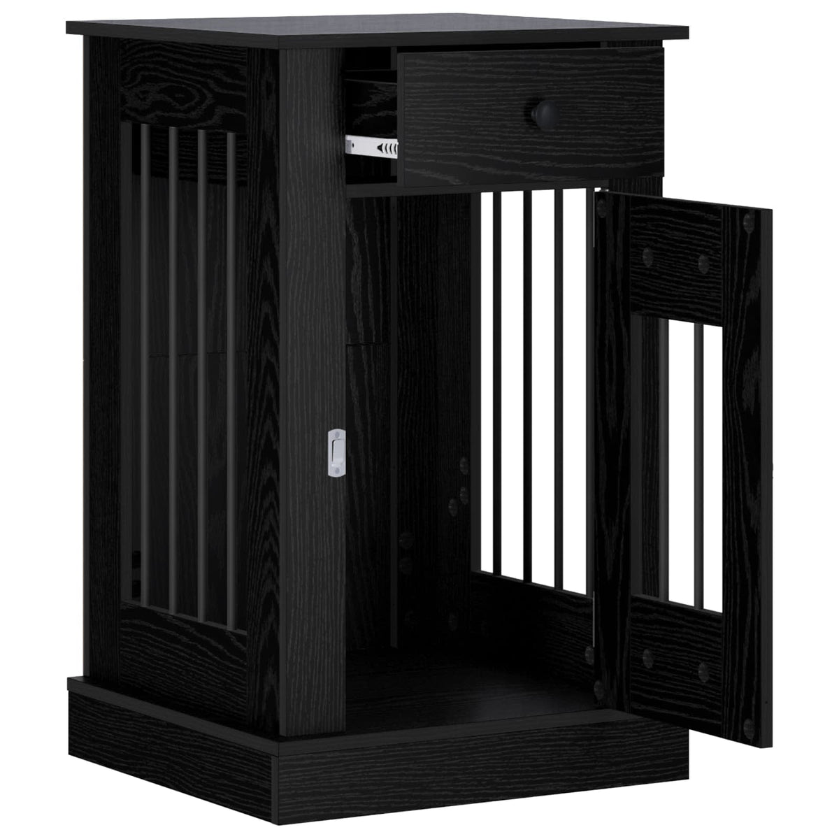 Dog crate furniture Black Oak 50 x 47.5 x 80 cm Engineered Wood