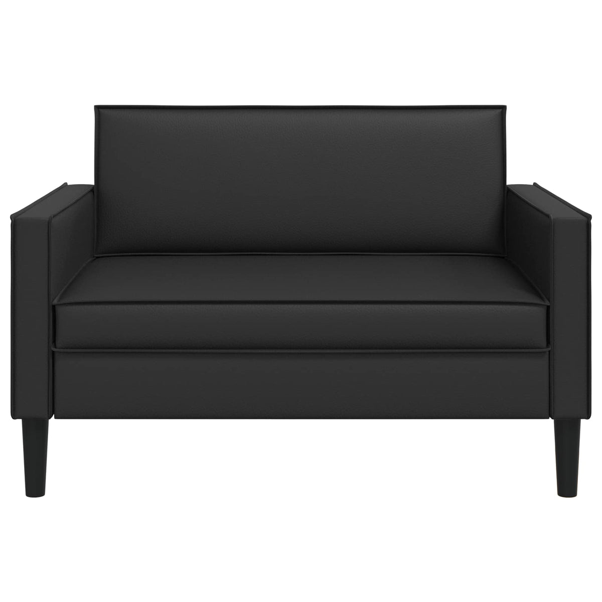 XXL Armchair Black Faux Leather