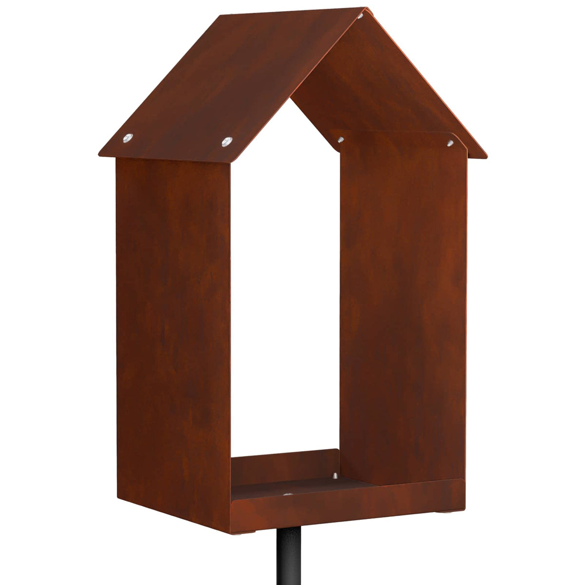 Bird Feeder Weathering Steel Rusty