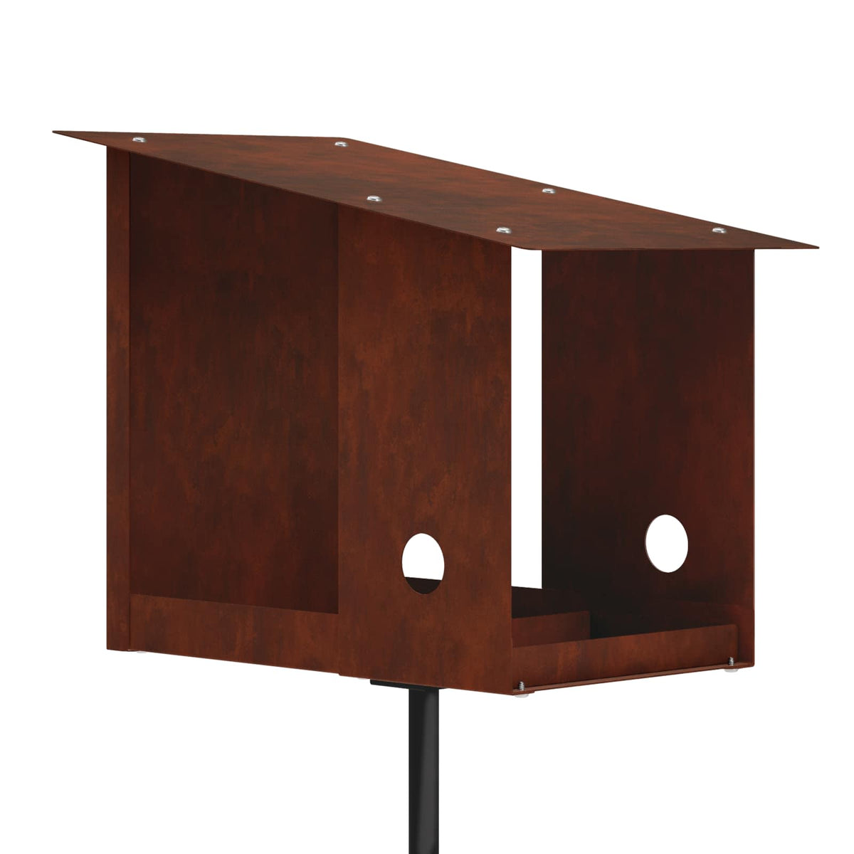 Bird Feeder Weathering Steel Rusty
