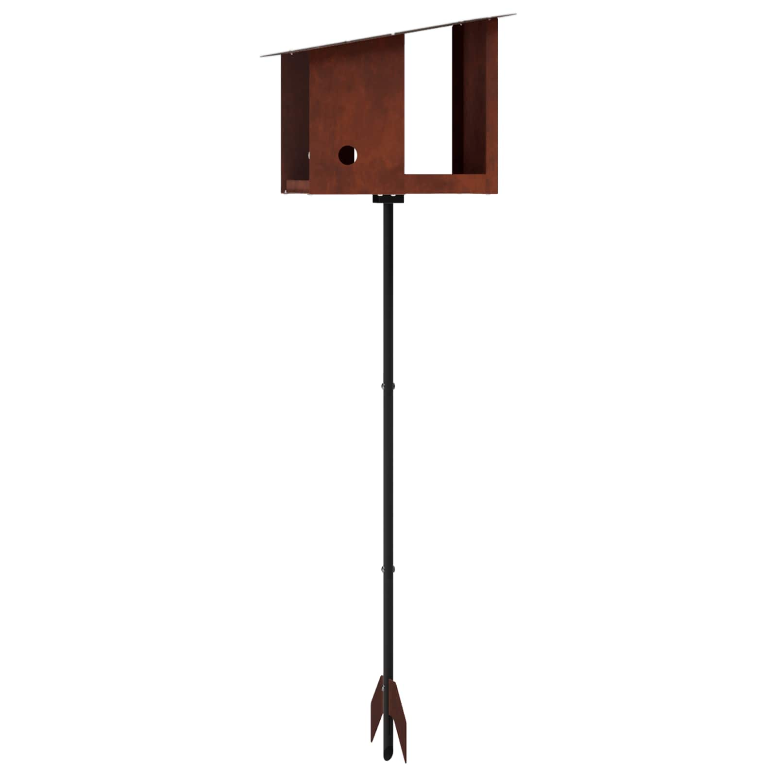 Bird Feeder Weathering Steel Rusty