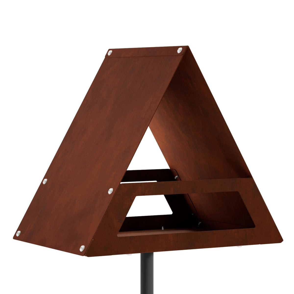Bird Feeder Weathering Steel Rusty