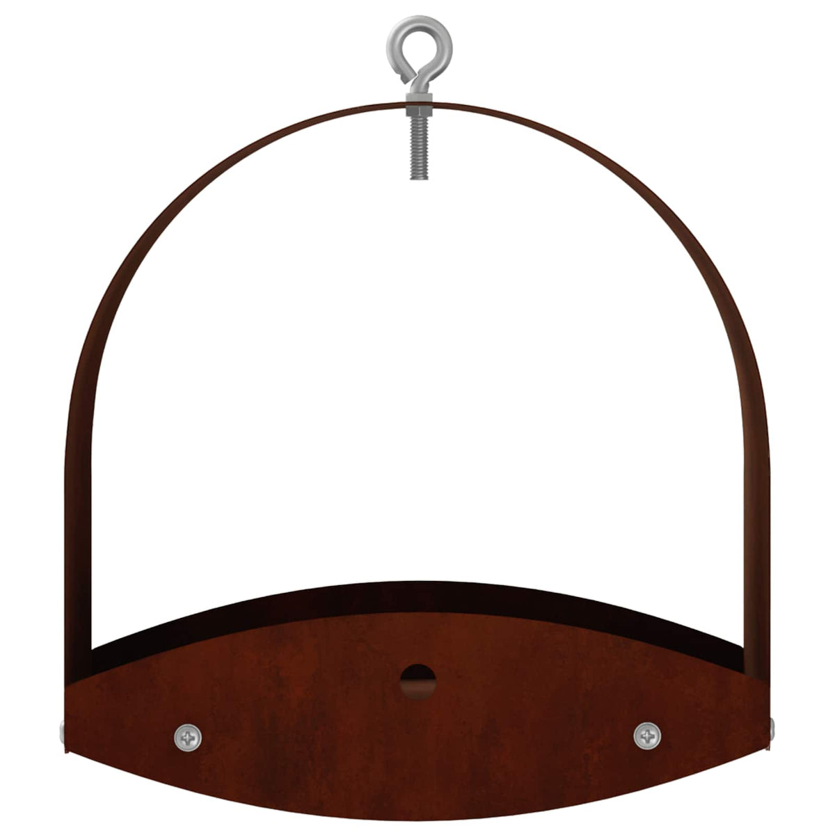 Hanging Bird Feeder Weathering Steel Rusty