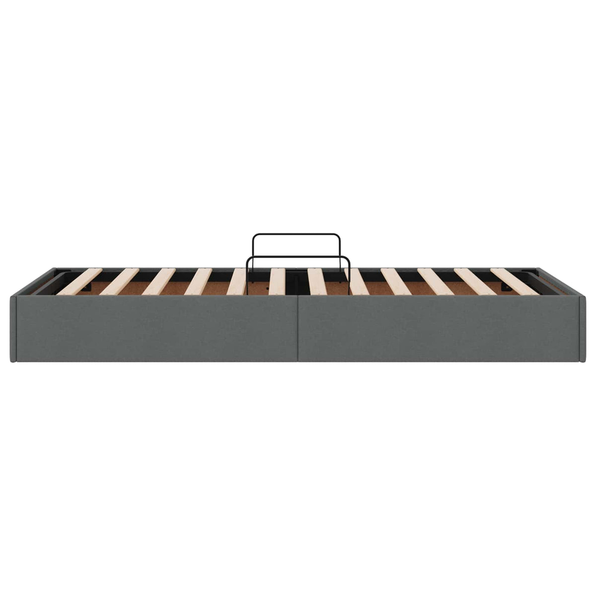Ottoman Bed Frame with Storage Dark Grey 90 x 190 cm Fabric