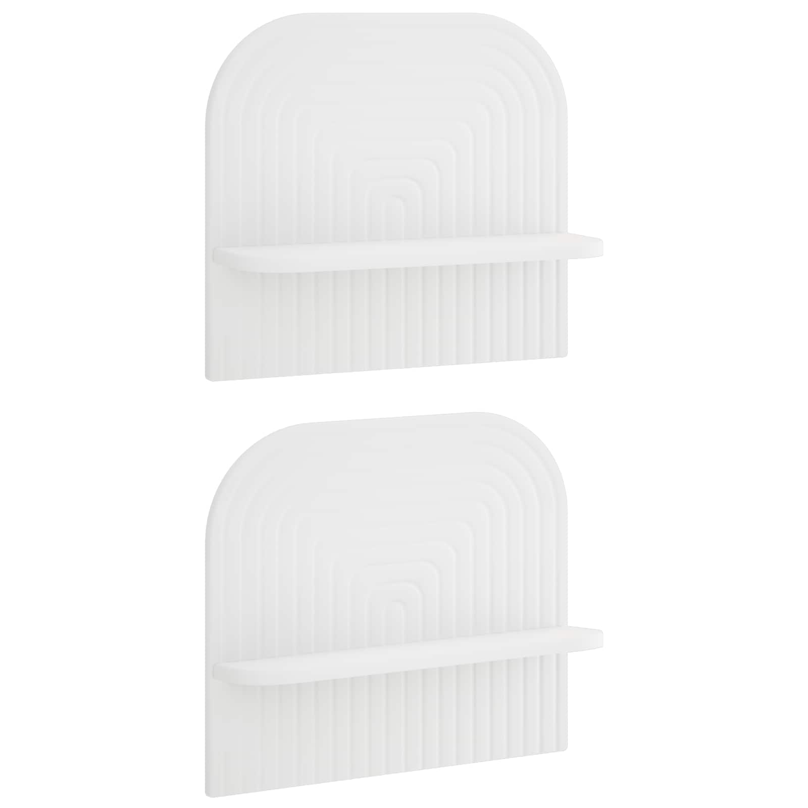Wall Shelf 2 pcs White 41 x 13.5 x 37.5 cm Engineered Wood