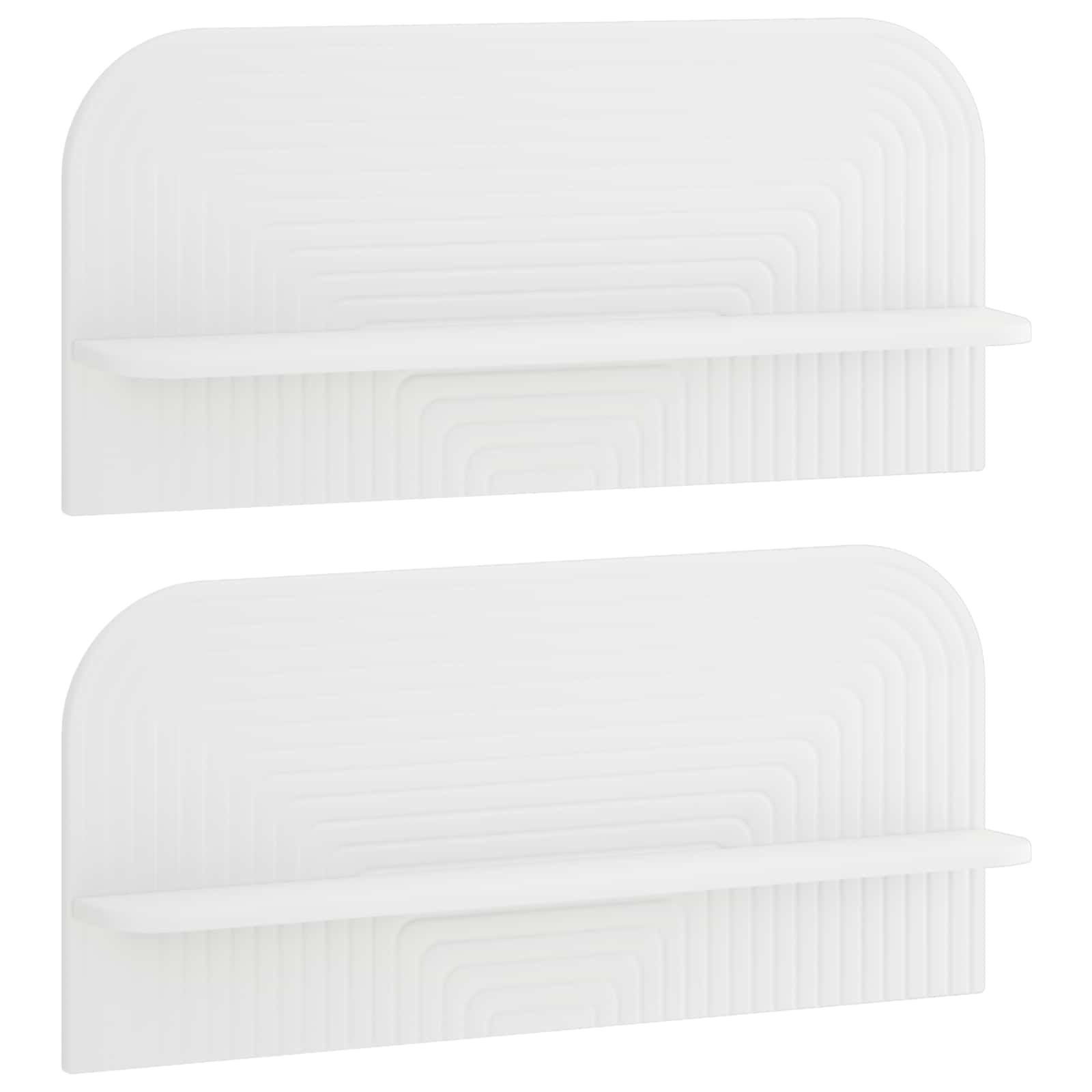 Wall Shelf 2 pcs White 80.5 x 13.5 x 37.5 cm Engineered Wood