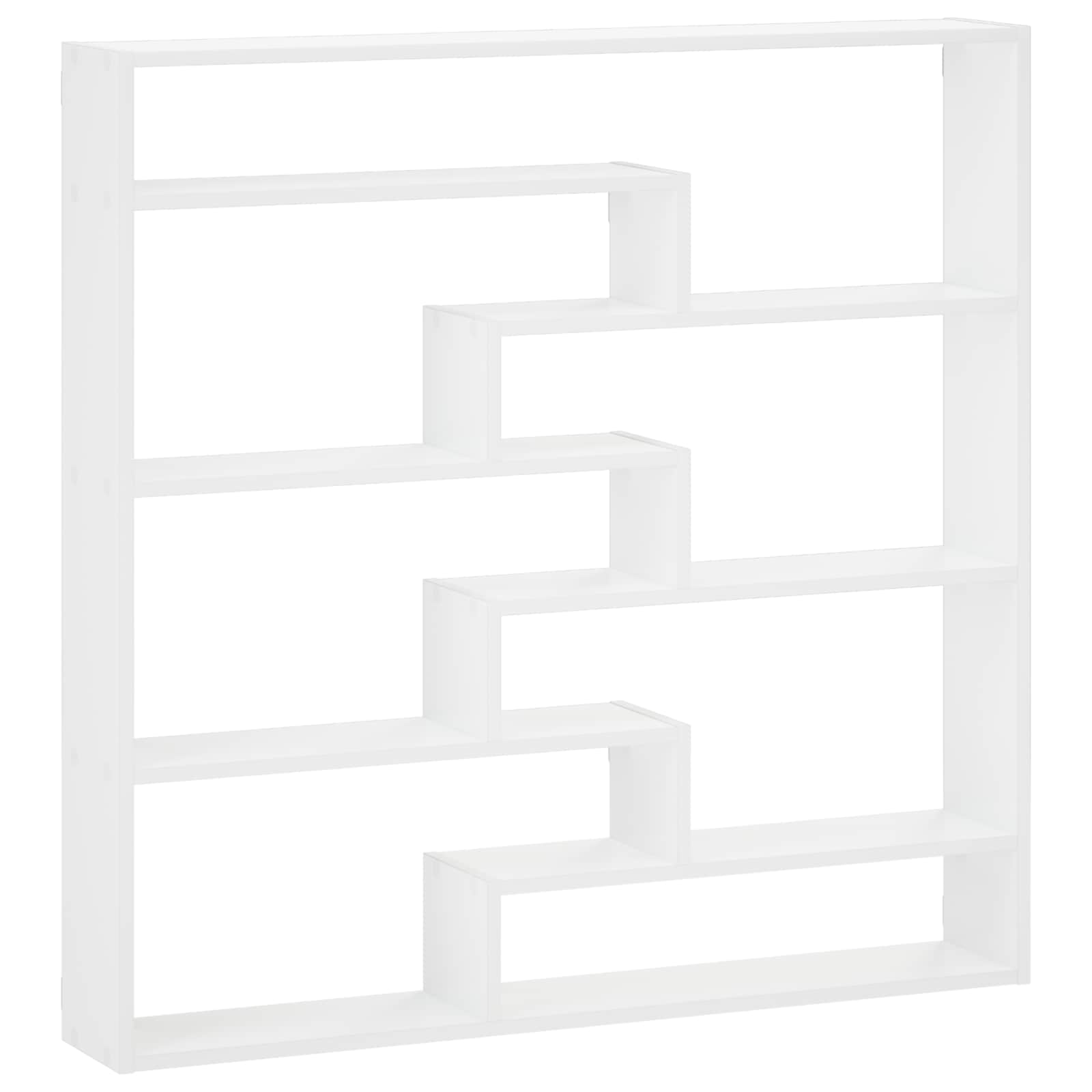 Wall Shelf White 103 x 17 x 102 cm Engineered Wood