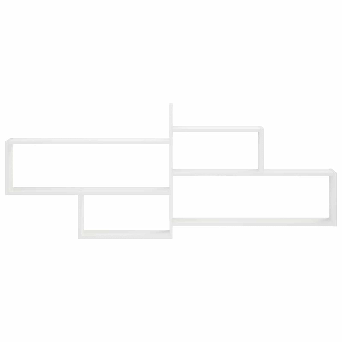 Wall Shelf White 168.5 x 17 x 68 cm Engineered Wood