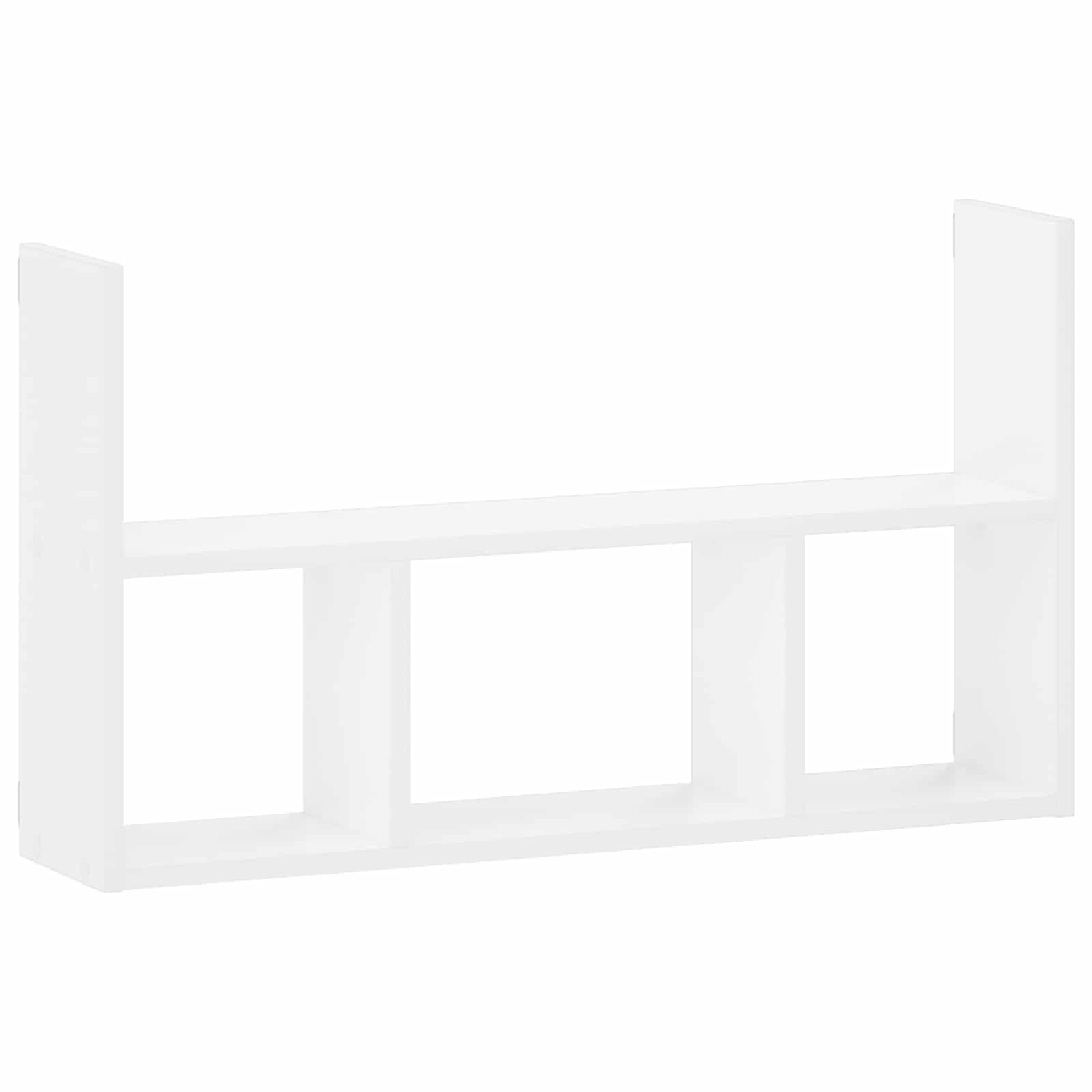 Wall Shelf White 78.5 x 17 x 45 cm Engineered Wood