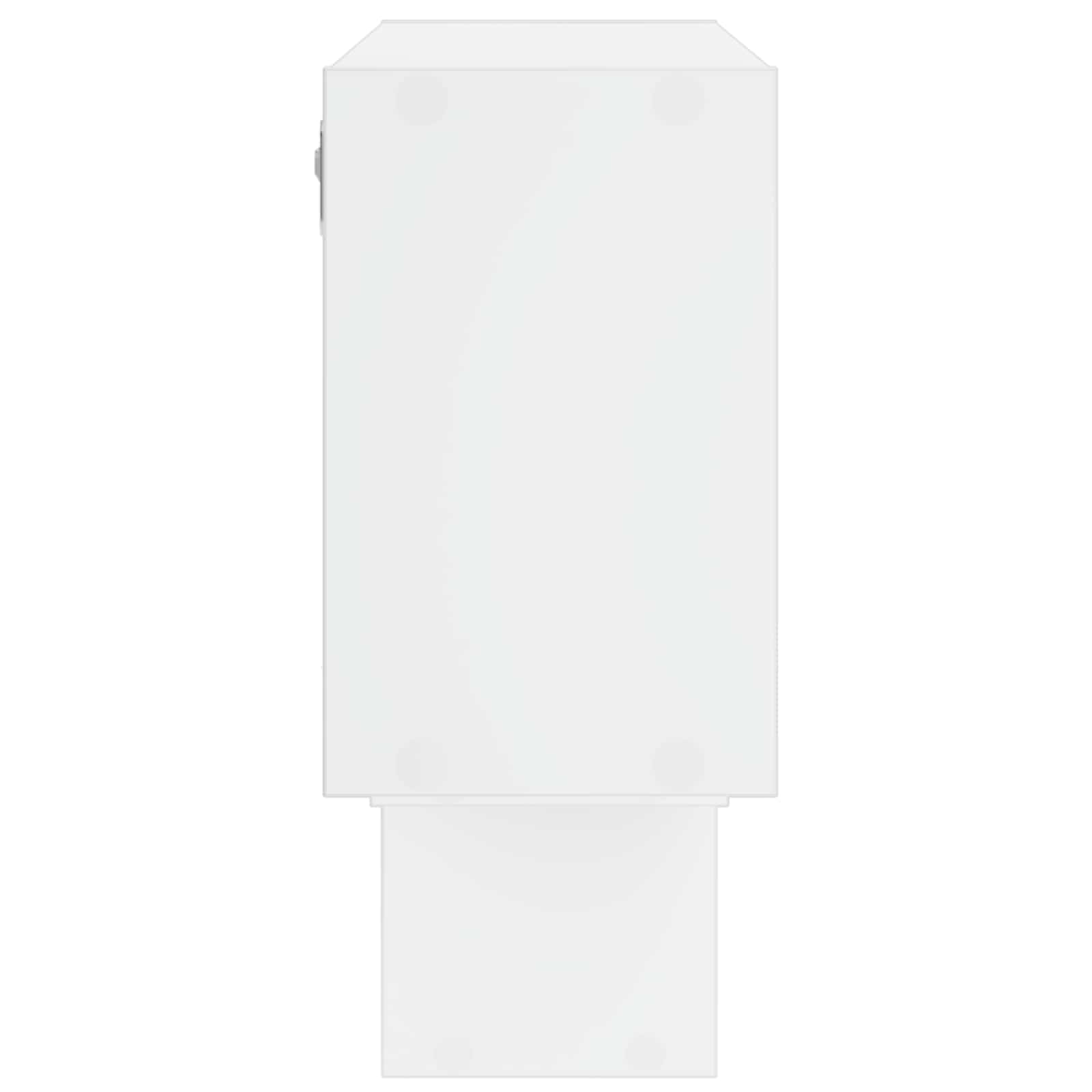 Wall Shelf White 158 x 17 x 53 cm Engineered Wood
