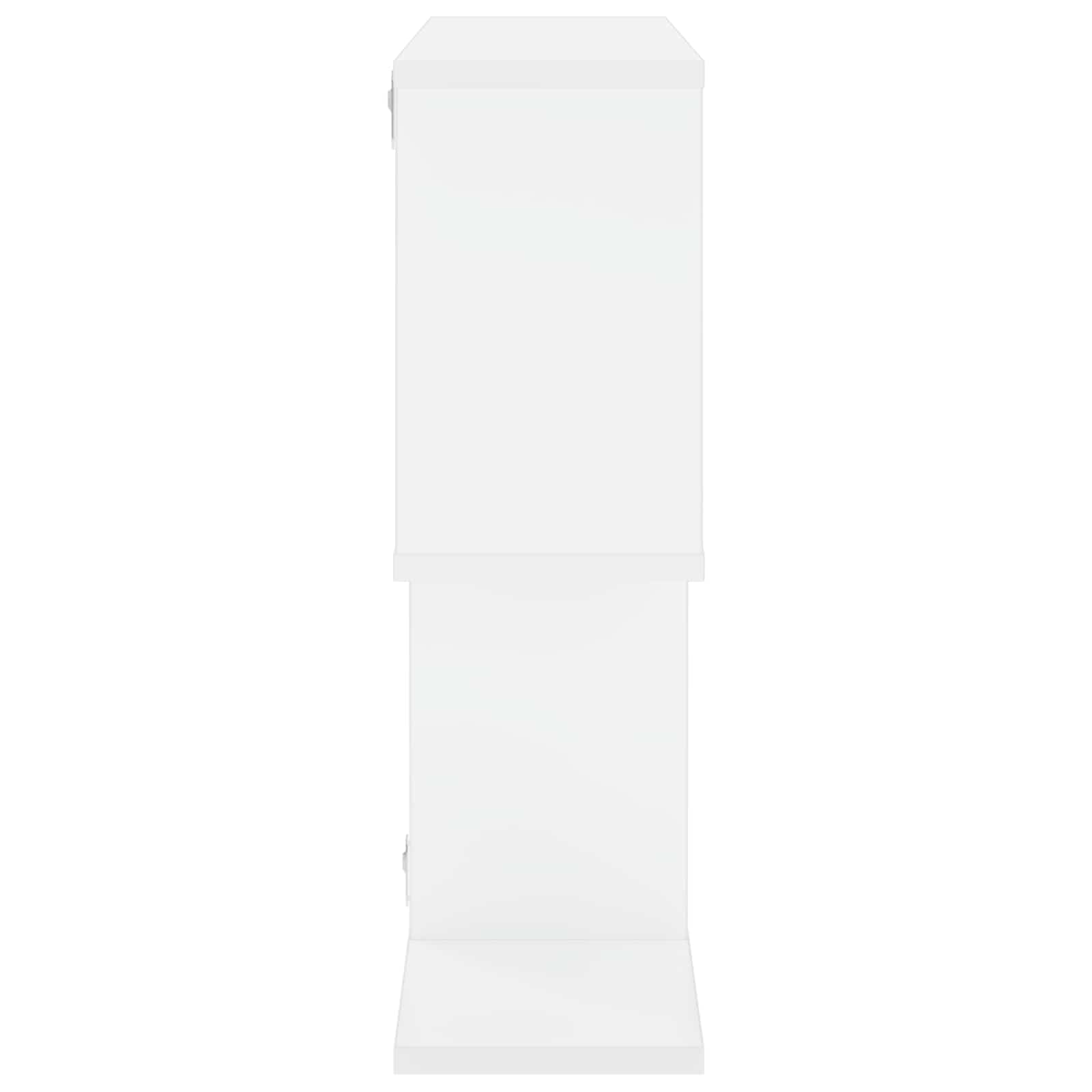 Wall Shelf White 72 x 17 x 55.5 cm Engineered Wood