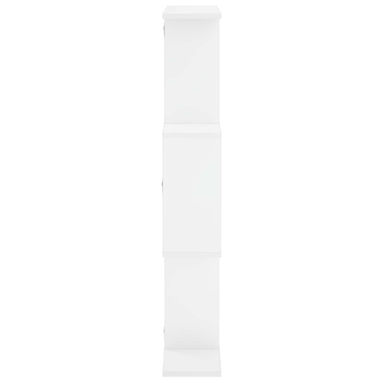 Wall Shelf White 72 x 17 x 105 cm Engineered Wood