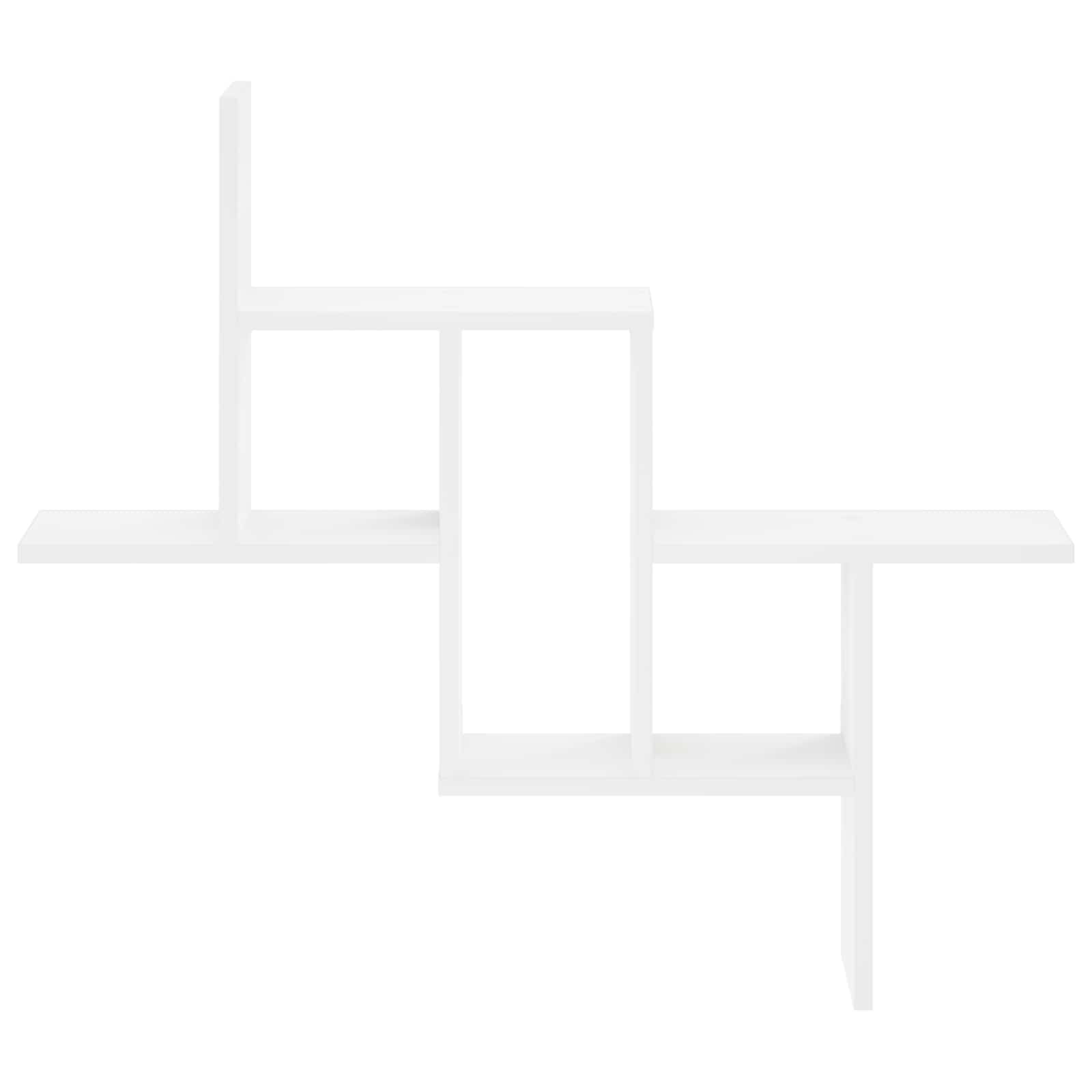 Wall Shelf White 87 x 17 x 75 cm Engineered Wood
