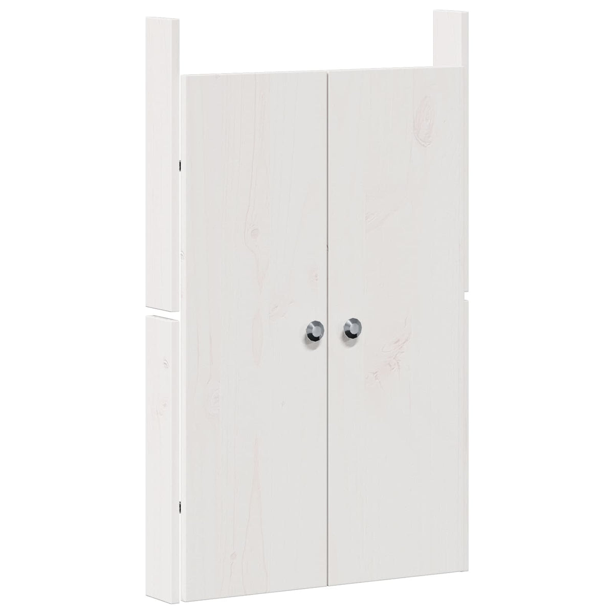 Outdoor Kitchen Cabinet MEPPEL 3 pcs Natural Solid Pine Wood