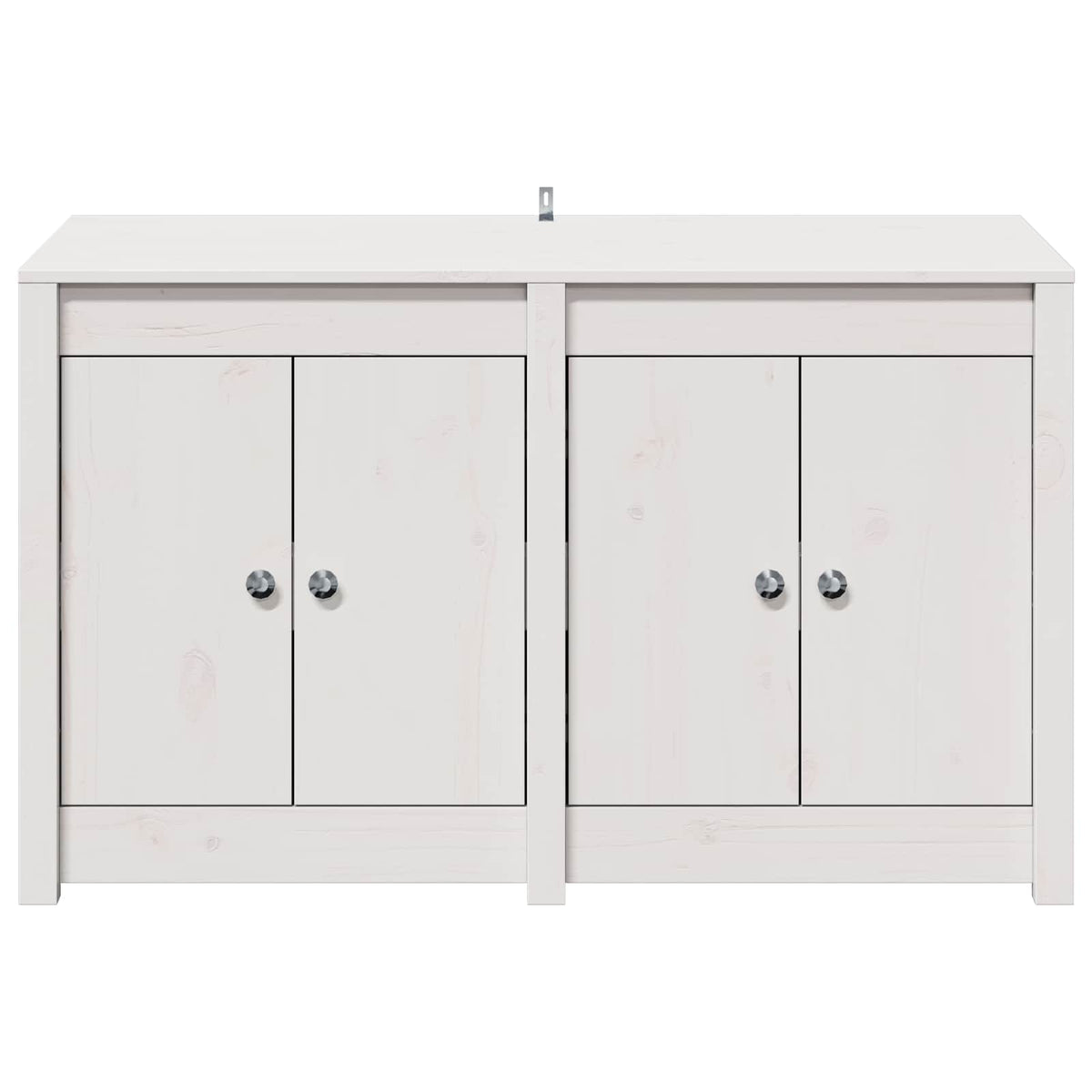 Outdoor Kitchen Cabinet MEPPEL 3 pcs Natural Solid Pine Wood