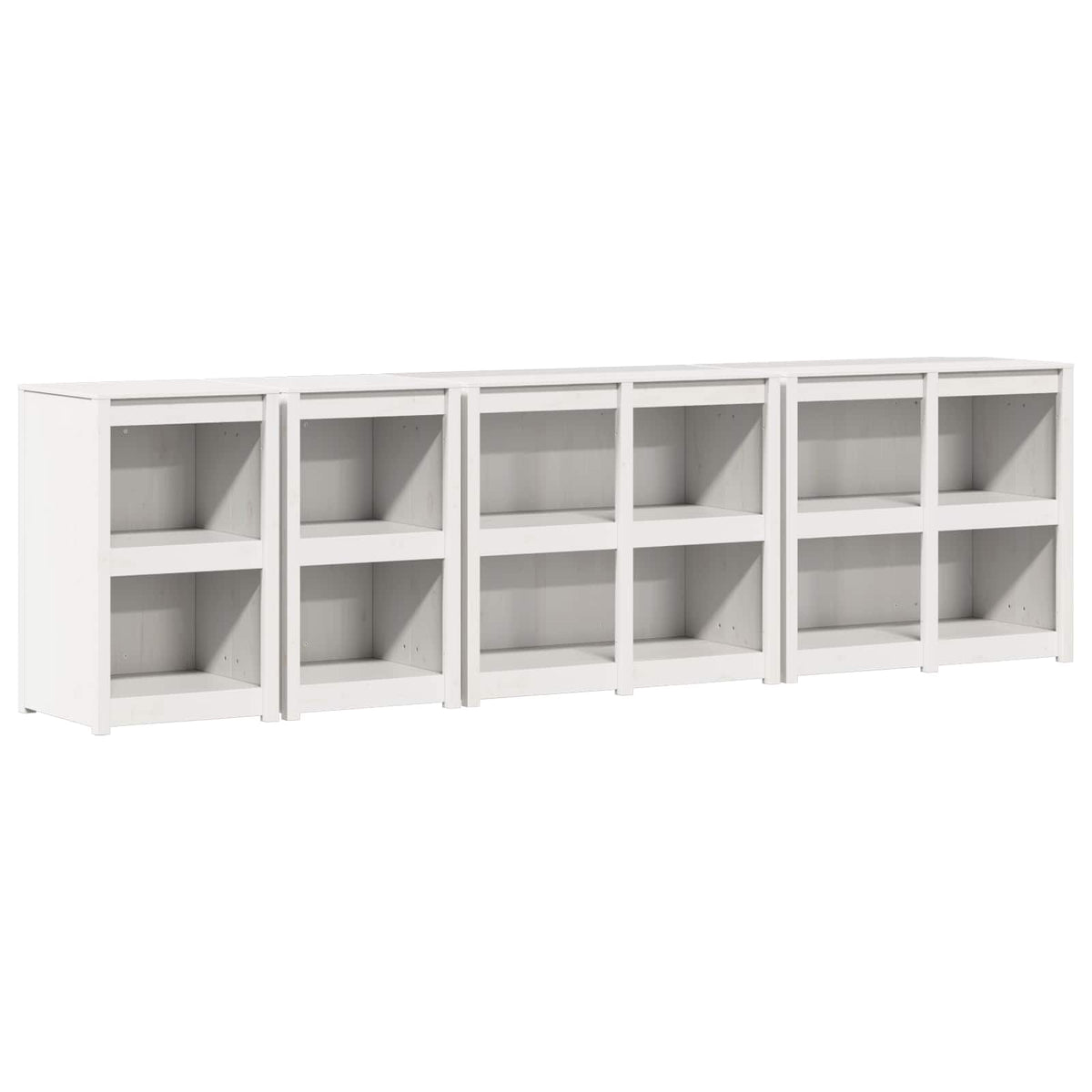 Outdoor Kitchen Cabinet MEPPEL 4 pcs White Solid Pine Wood