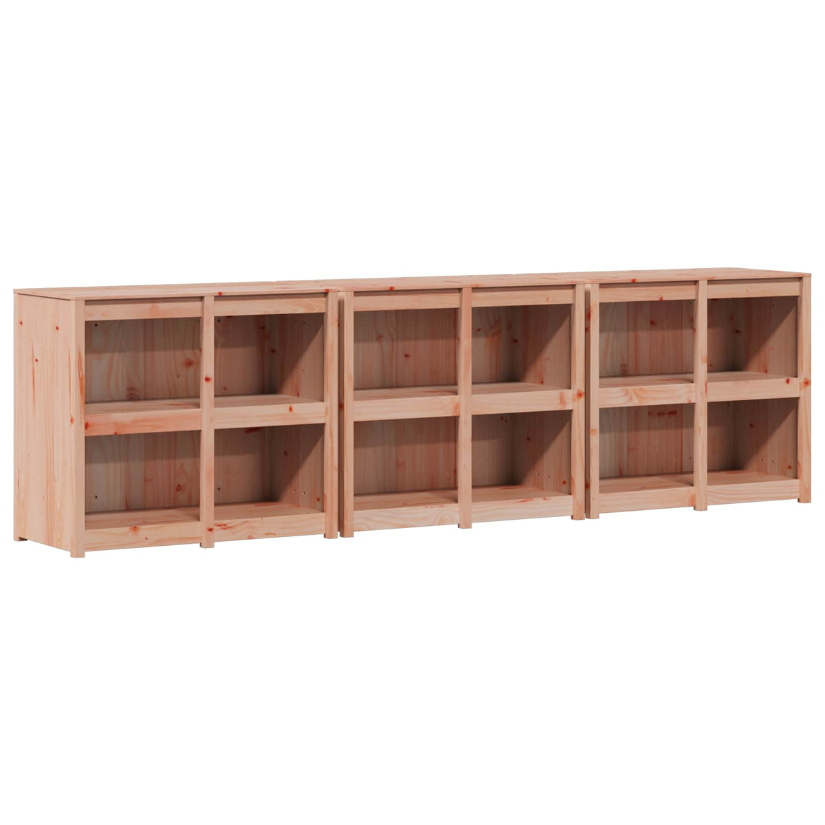 Outdoor Kitchen Cabinet MEPPEL 3 pcs Natural Douglas