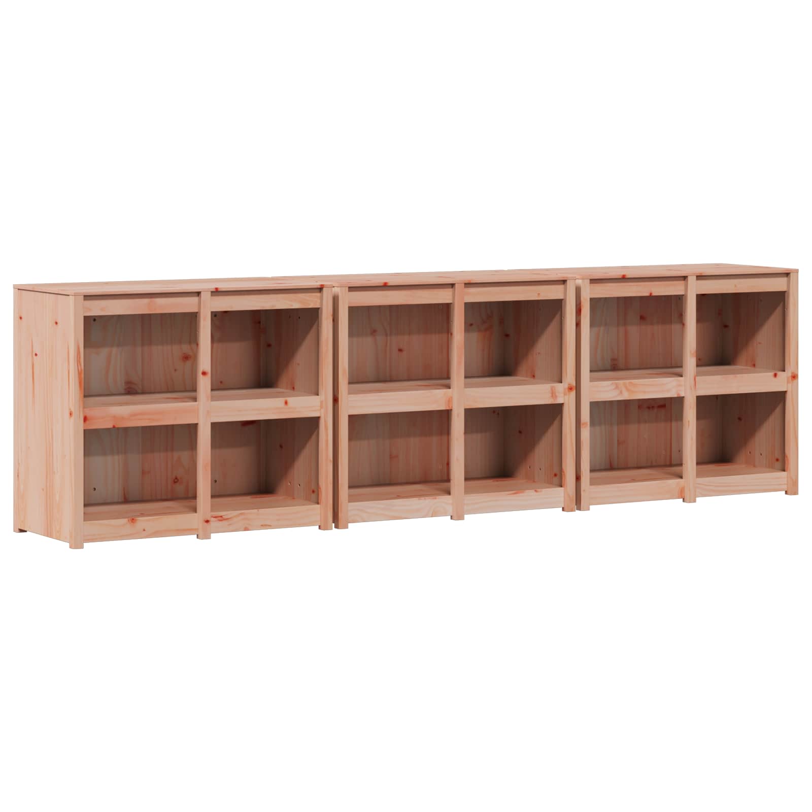 Outdoor Kitchen Cabinet MEPPEL 3 pcs Natural Douglas