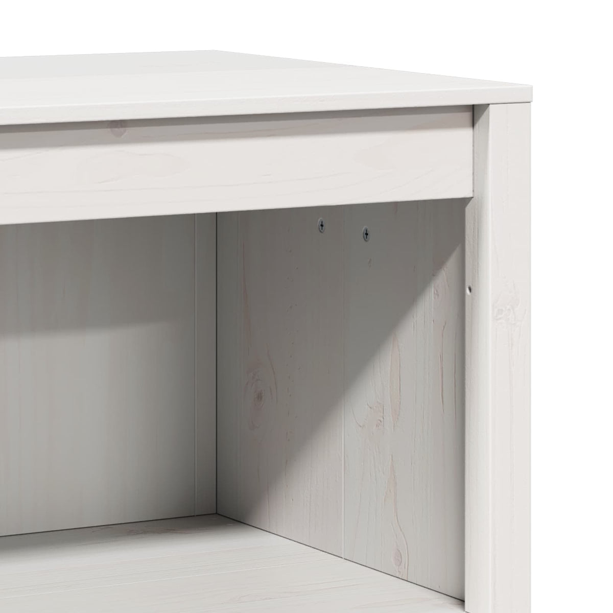 Outdoor Kitchen Cabinet MEPPEL 3 pcs White Solid Pine Wood